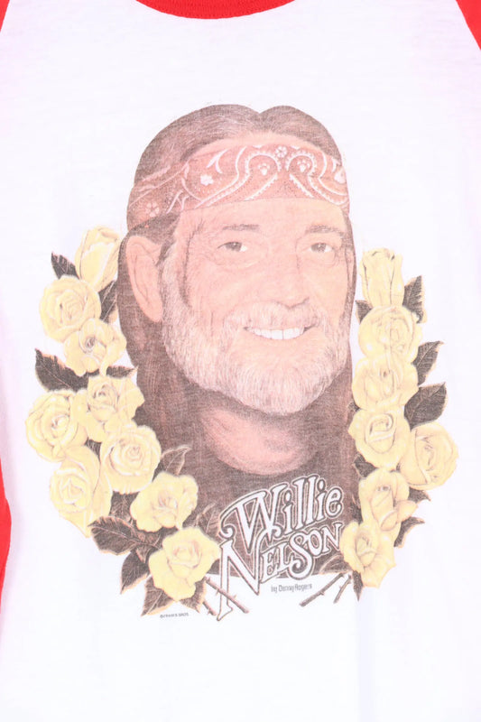 Willie Nelson Red Music Band Tee (XS) Vintage Sole Melbourne