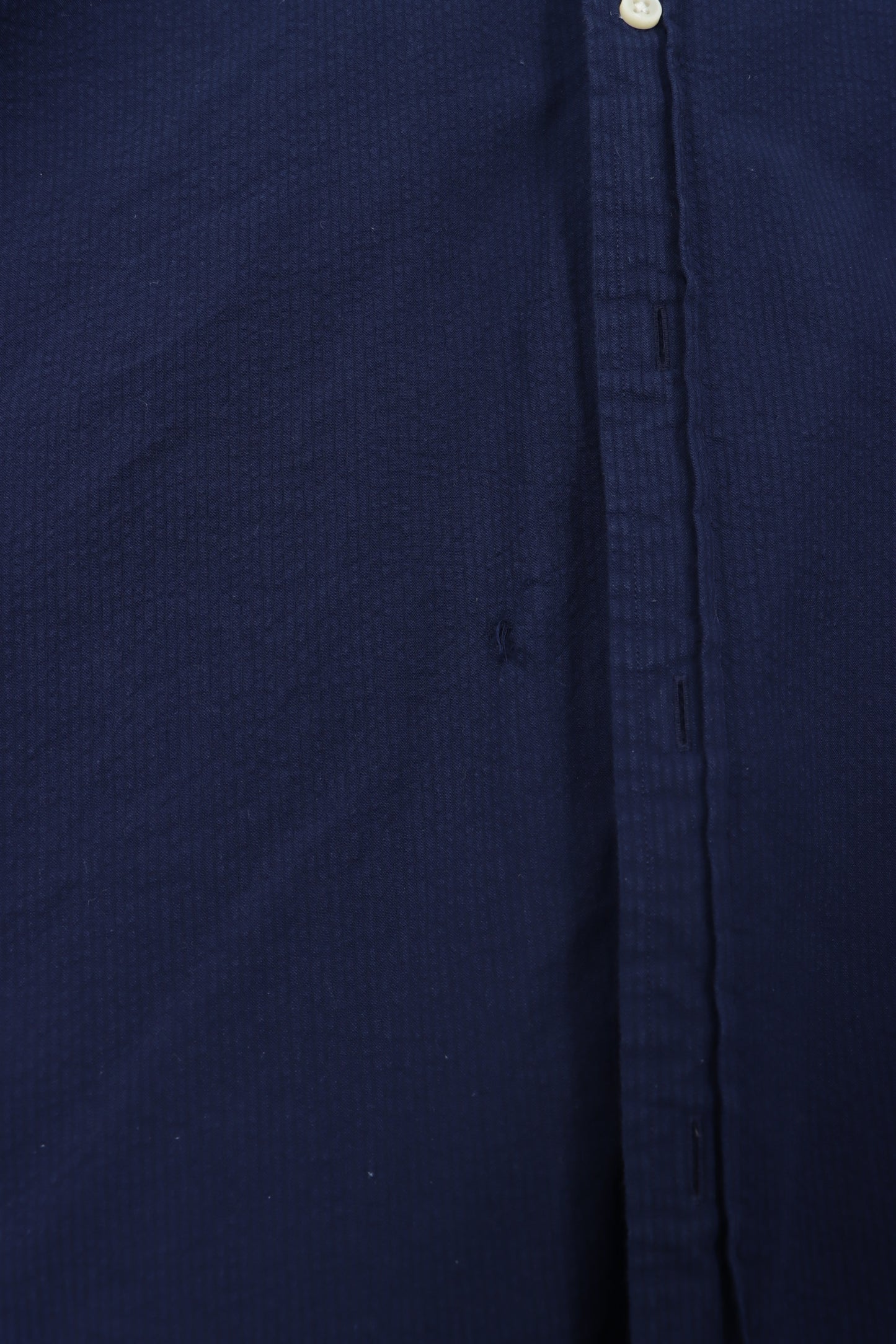 RALPH LAUREN 'Untucked Fit' Navy Short Sleeve Shirt (XL)