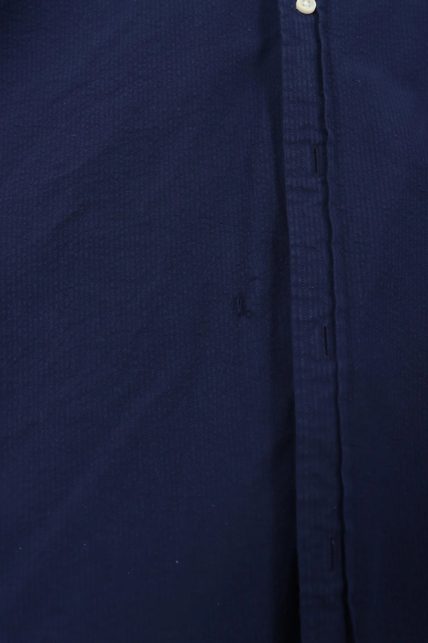 RALPH LAUREN 'Untucked Fit' Navy Short Sleeve Shirt (XL) Vintage Sole Melbourne