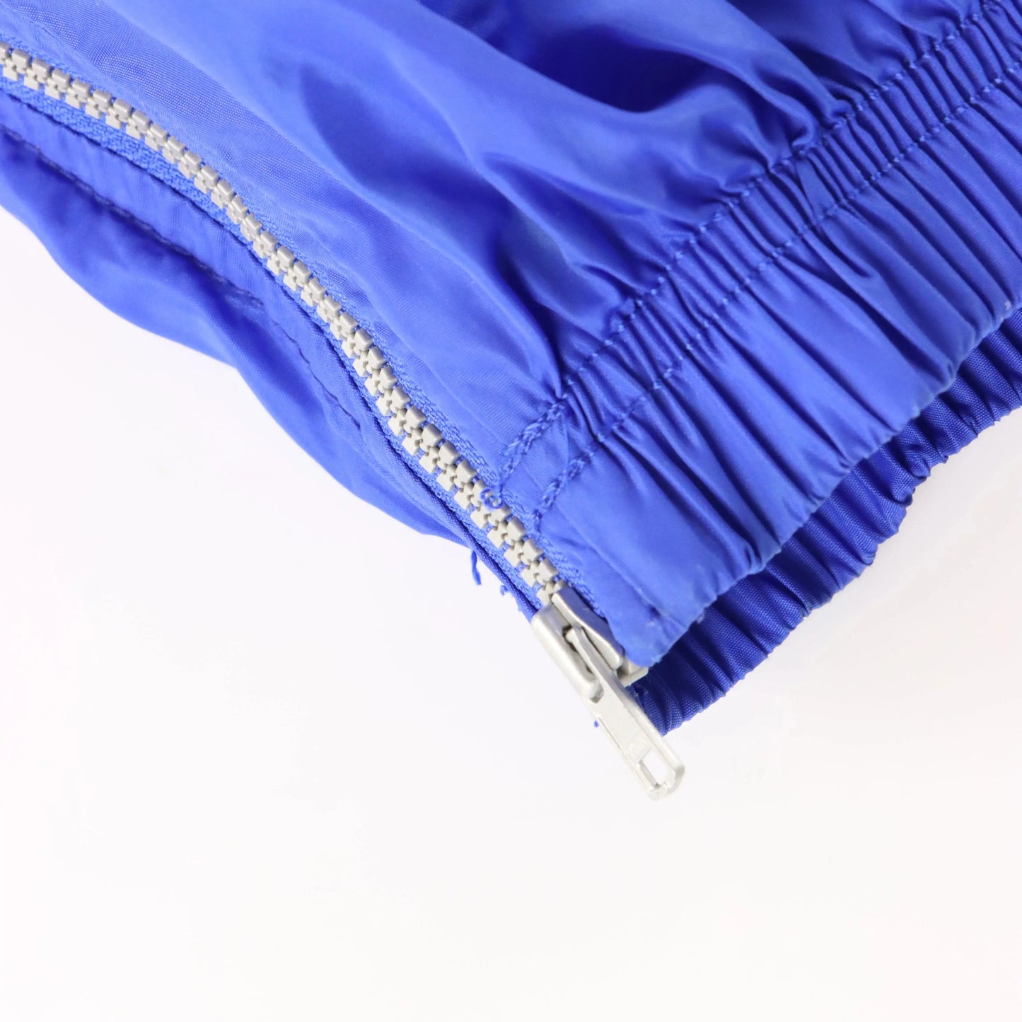 Vintage NIKE Blue & White Embroidered Logo Ankle Zip Mesh Lined Track Pants (M) ***COCO Vintage Sole Melbourne