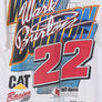 NASCAR Ward Burton #22 Car Racing Caterpillar Colourful Tee (L)
