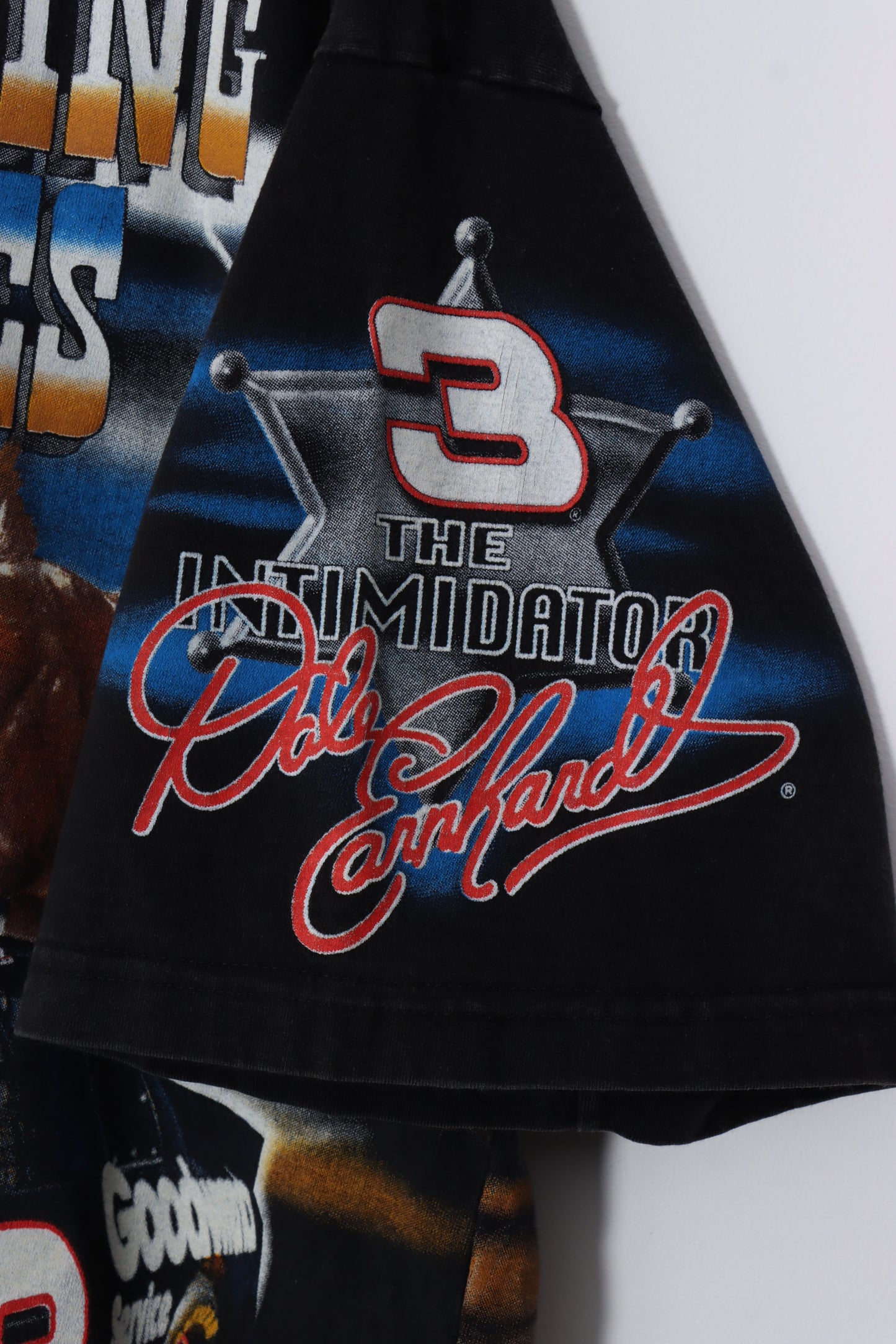 1997 Vintage NASCAR Dale Earnhardt Horses All Over Racing Tee (XL-XXL)