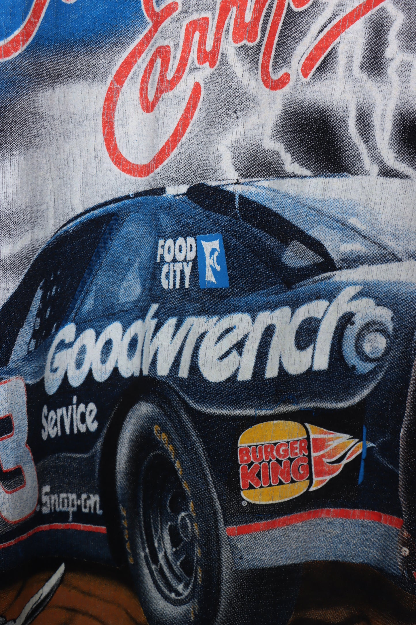 1997 Vintage NASCAR Dale Earnhardt Horses All Over Racing Tee (XL-XXL)