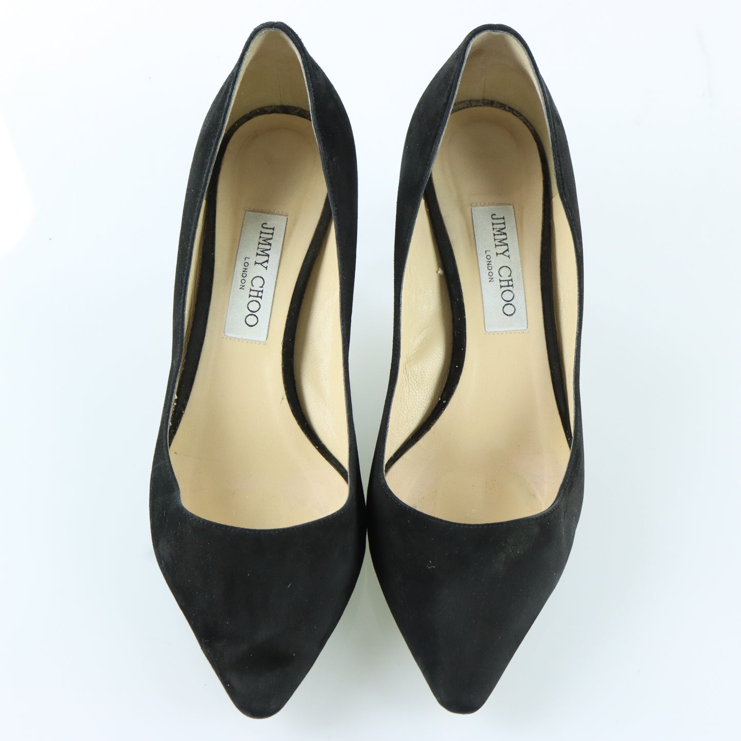 JIMMY CHOO Black Suede Anouk Heels Pumps (40.5)