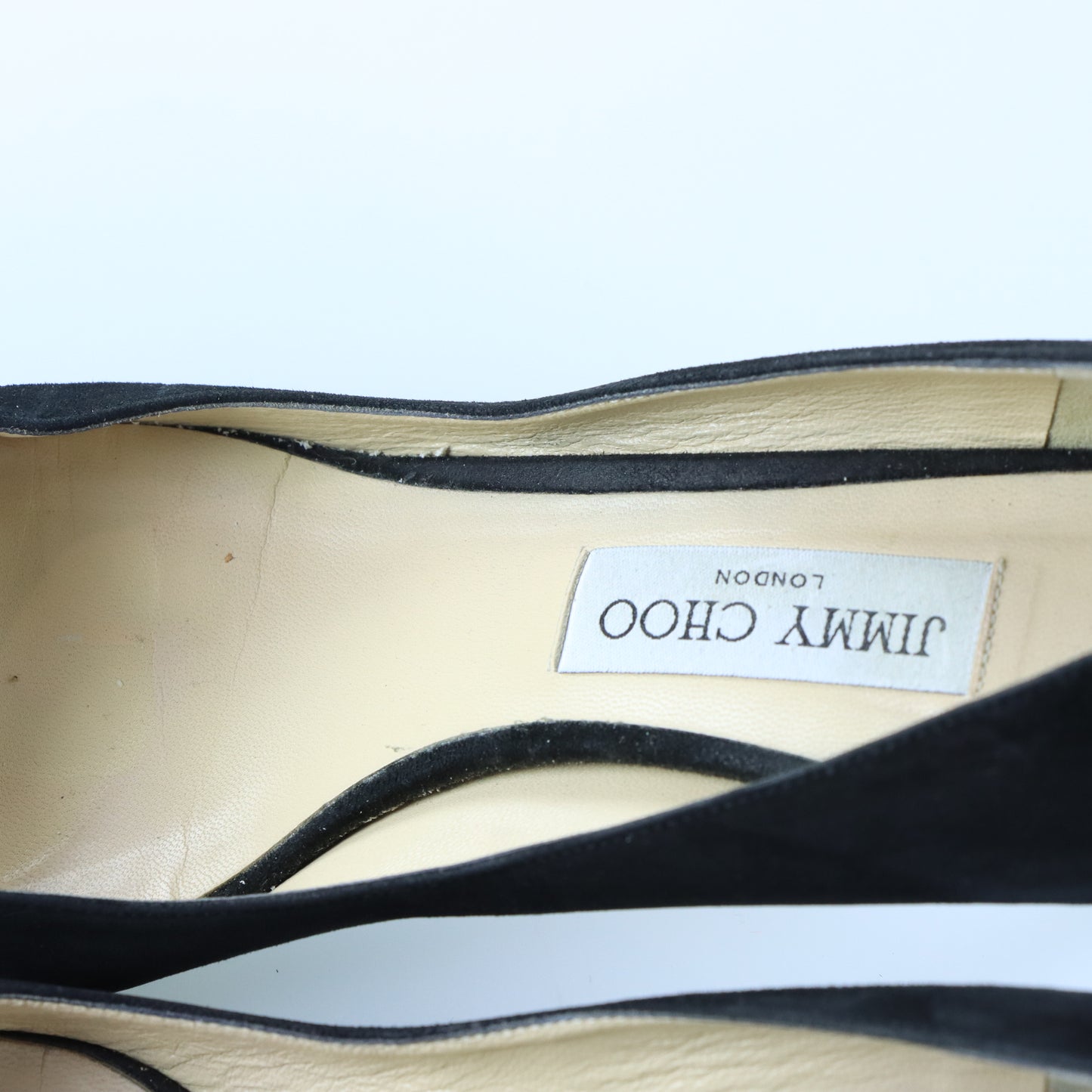 JIMMY CHOO Black Suede Anouk Heels Pumps (40.5)