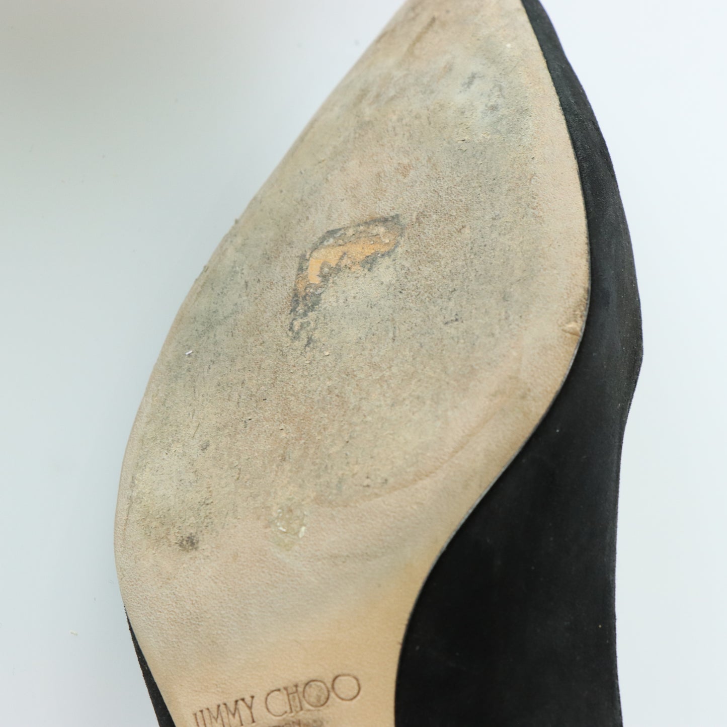 JIMMY CHOO Black Suede Anouk Heels Pumps (40.5)