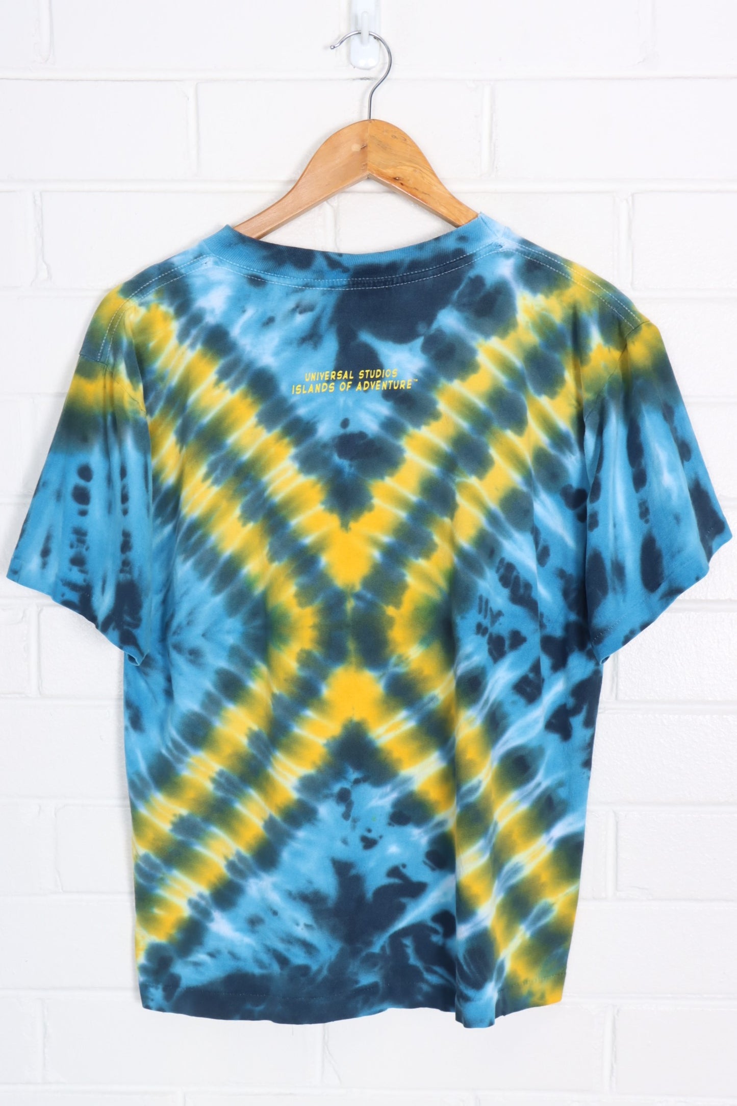 Vintage MARVEL 1999 Wolverine X-Men Blue & Yellow Tie-Dye Tee (XS-S)