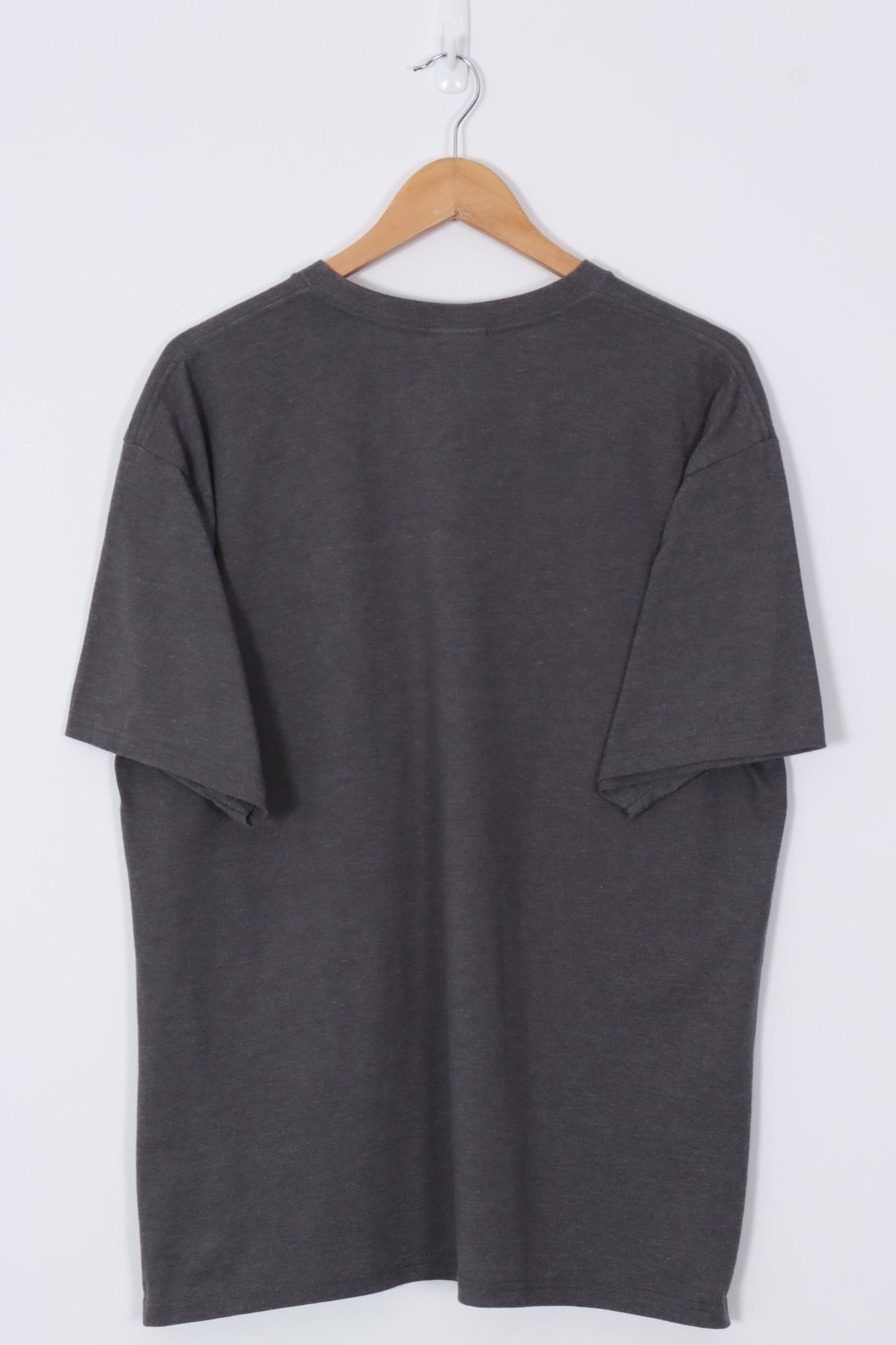 NIKE Grey & Black Embroidered Swoosh Classic Tee (L-XL)