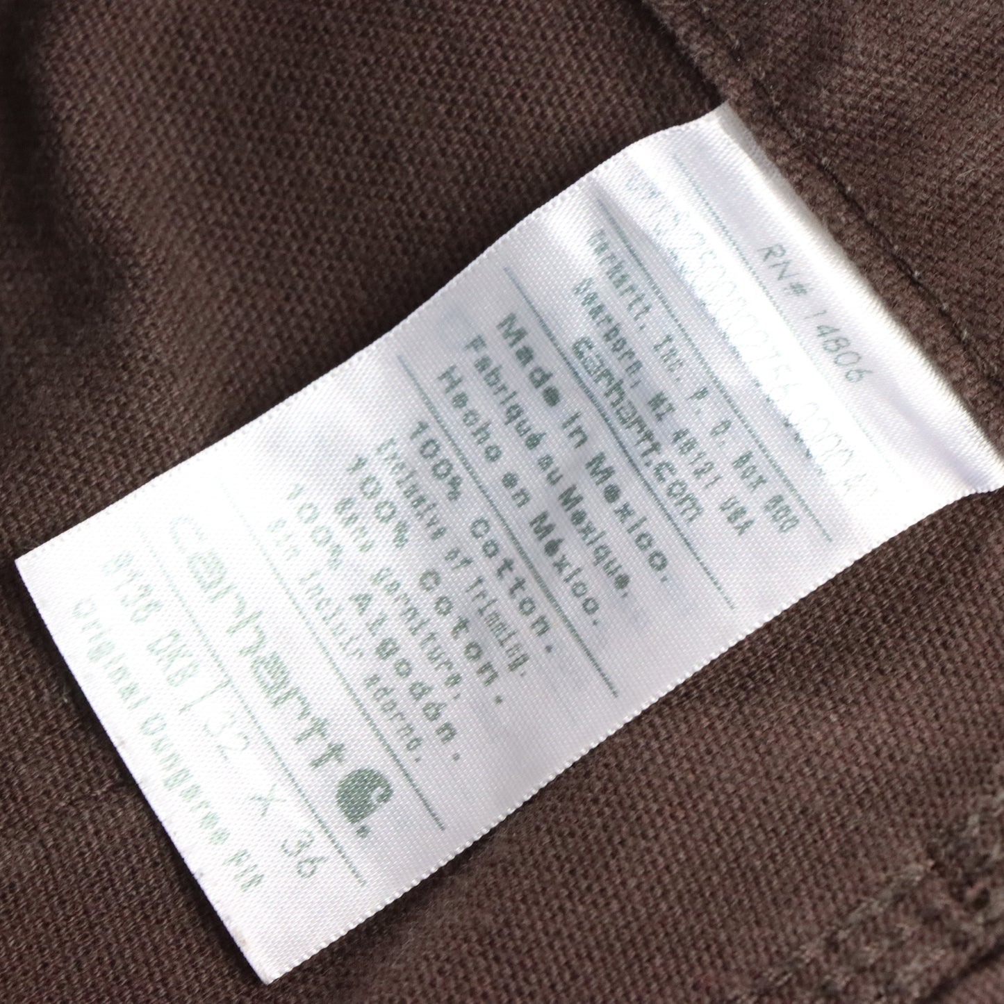 Vintage CARHARTT B136 'Original Dungaree Fit' Brown Pants (32 X 36) *Aubs Vintage Sole Melbourne