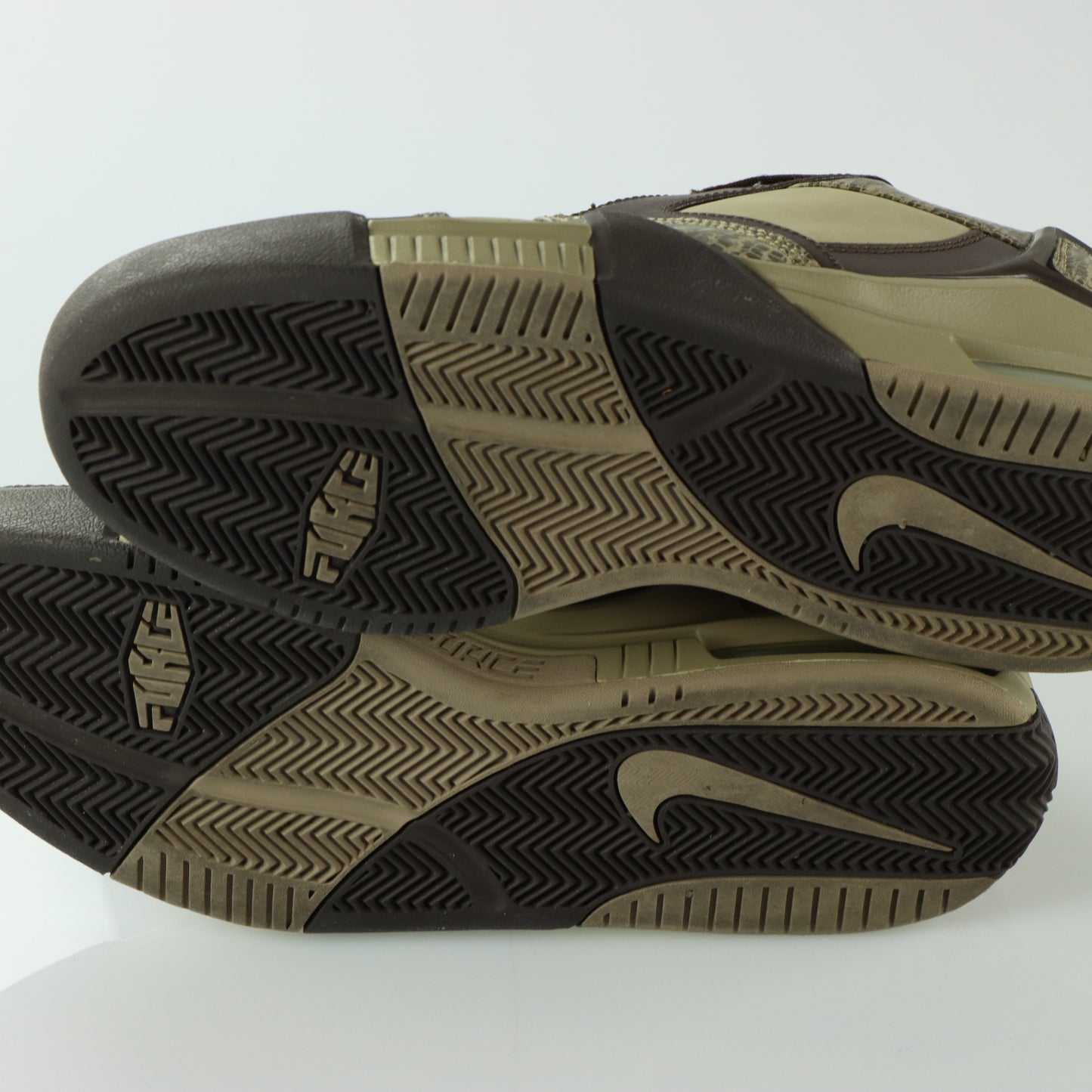 NIKE 'Air Force Formidable Low' Snake Skin & Brown Sneakers (10.5)
