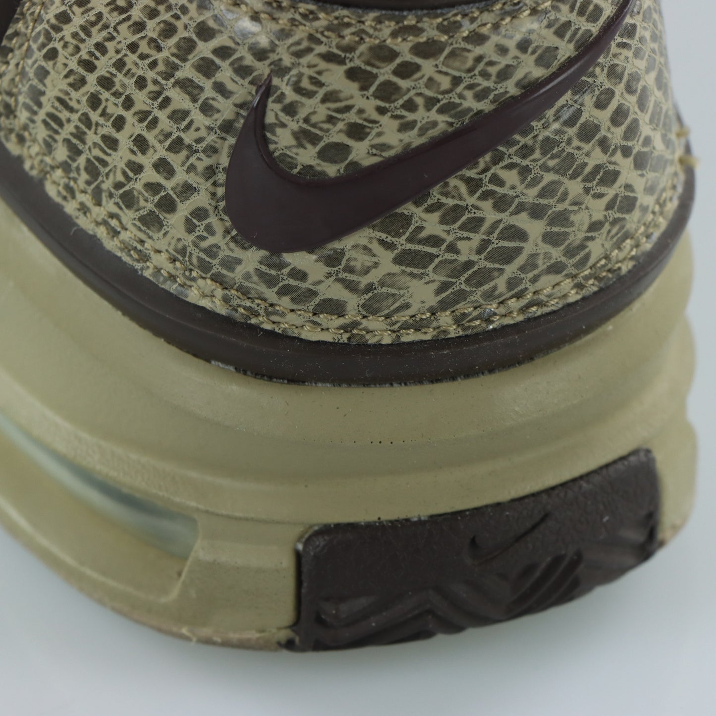 NIKE 'Air Force Formidable Low' Snake Skin & Brown Sneakers (10.5)