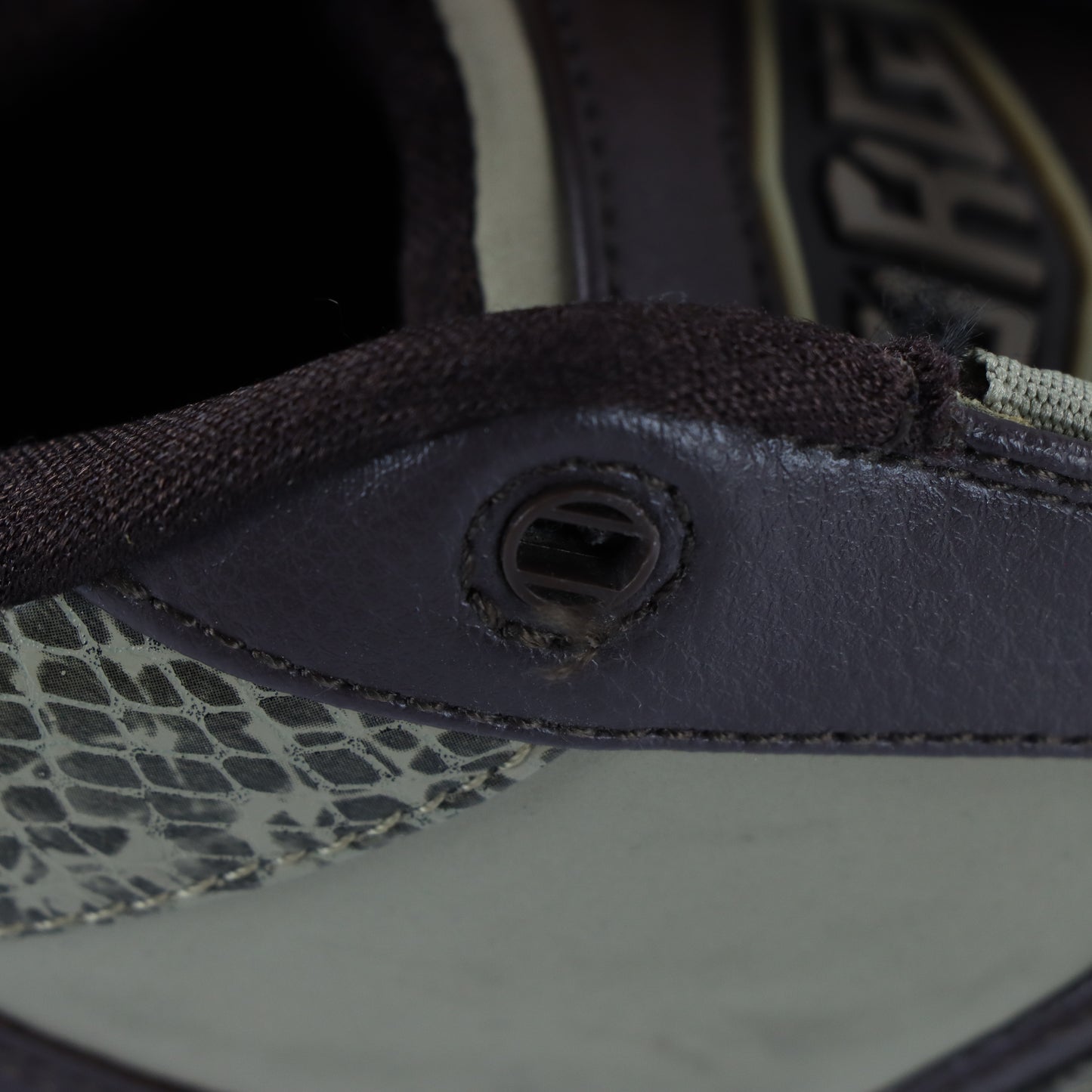 NIKE 'Air Force Formidable Low' Snake Skin & Brown Sneakers (10.5)