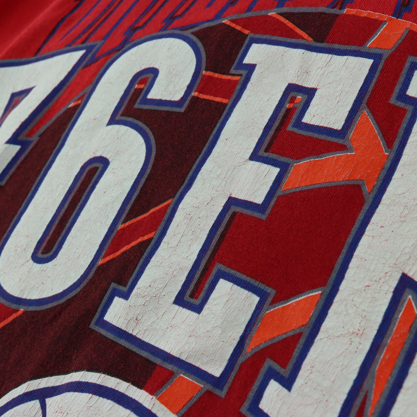 Philadelphia 76ers ARTEX Retro NBA Single Stitch Tee USA Made (XXL-XXXL)