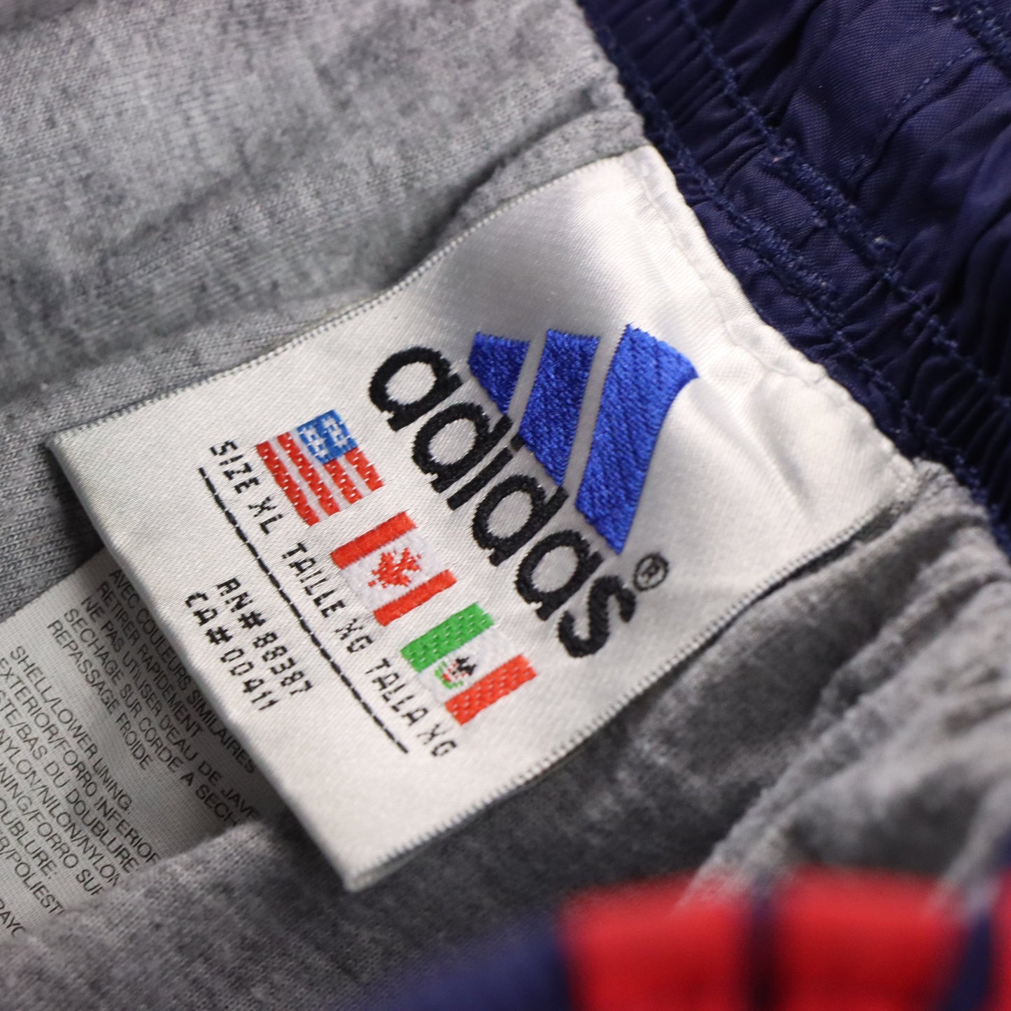 Vintage ADIDAS Embroidered Red Stripe Track Pants *Aubs Vintage Sole Melbourne