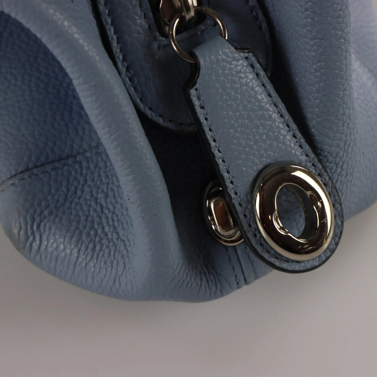 Vintage COCAH 36464 'Edie' Blue Pebbled Leather Bag *Aubs Vintage Sole Melbourne