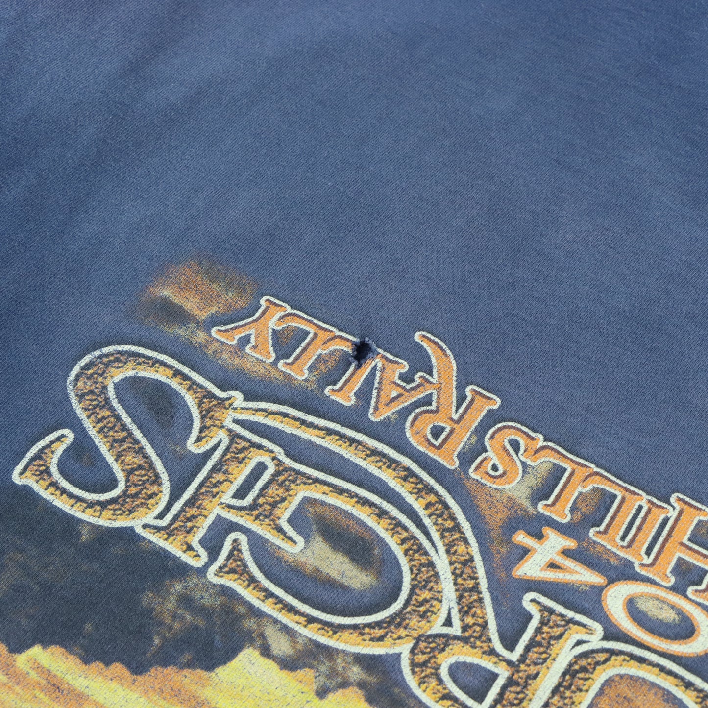 HARLEY DAVIDSON Black Hills Rally 2004 Sturgis USA Made Blue T-Shirt (XL)