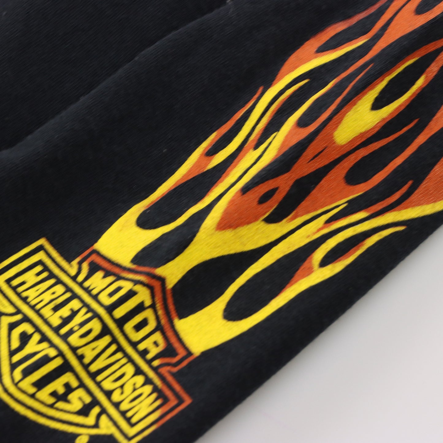Vintage HARLEY DAVIDSON Flame Long Sleeve Motorcycle T-Shirt *Aubs Vintage Sole Melbourne