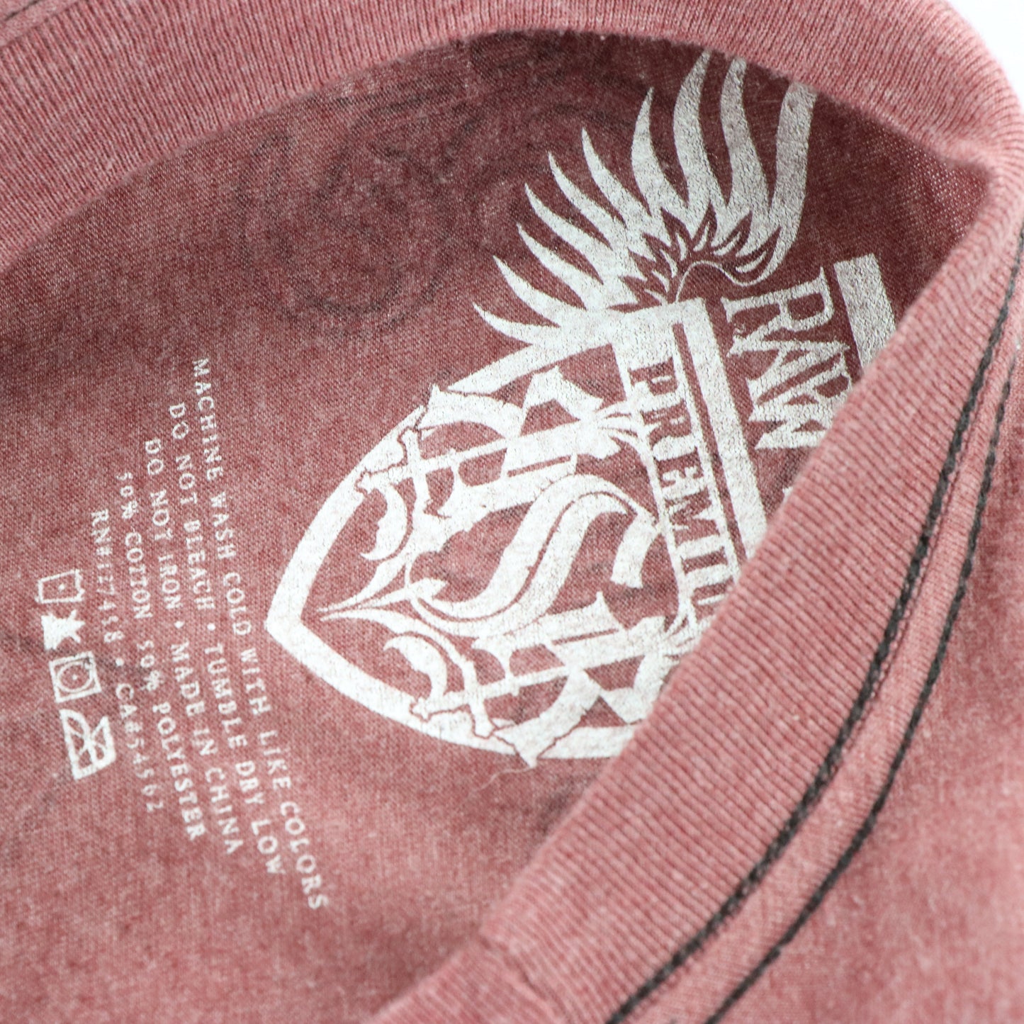 Vintage RAW STATE Y2K Cross Grunge 'Redemption' 50/50 T-Shirt (L) *Aubs Vintage Sole Melbourne