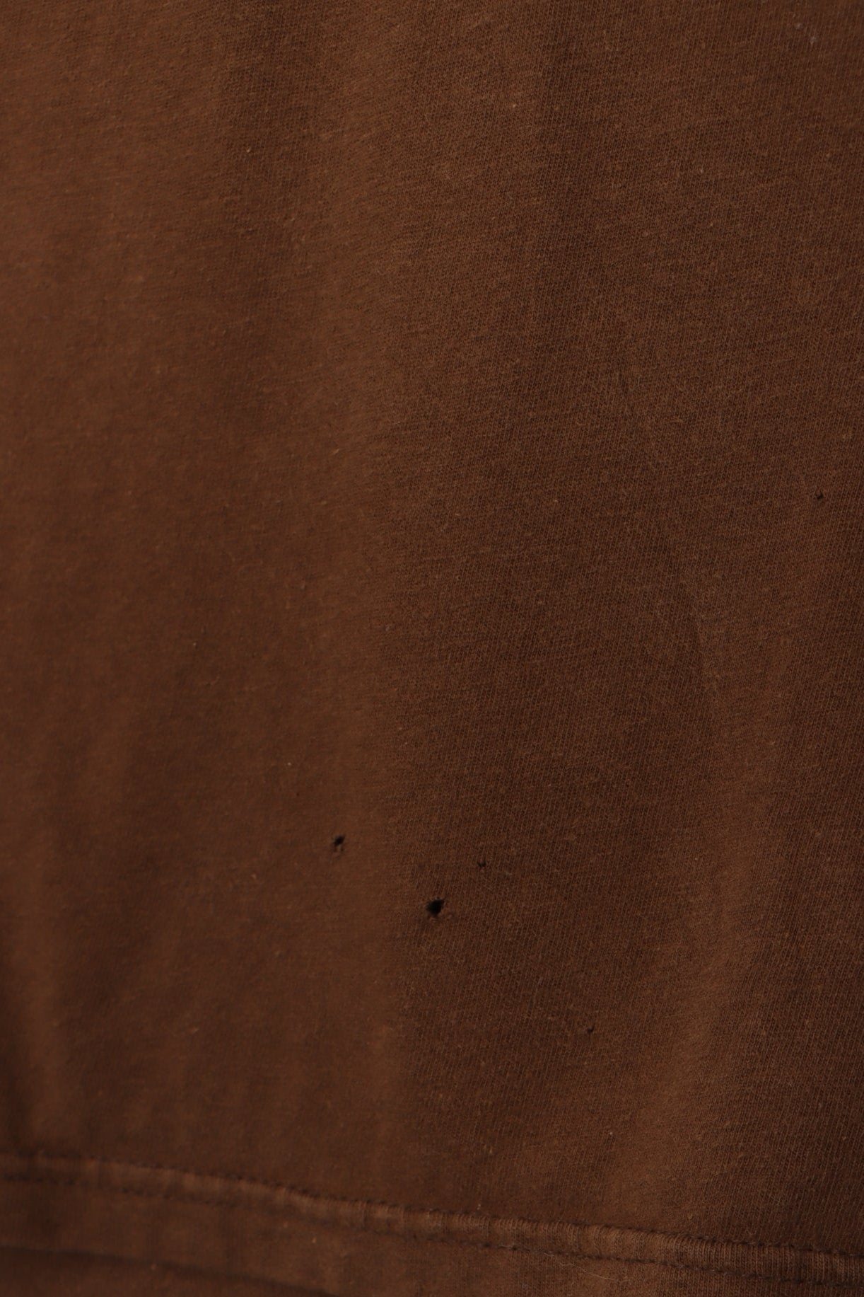 QUIKSILVER Spell Out Front Back Logo Brown Surfer T-Shirt (L)