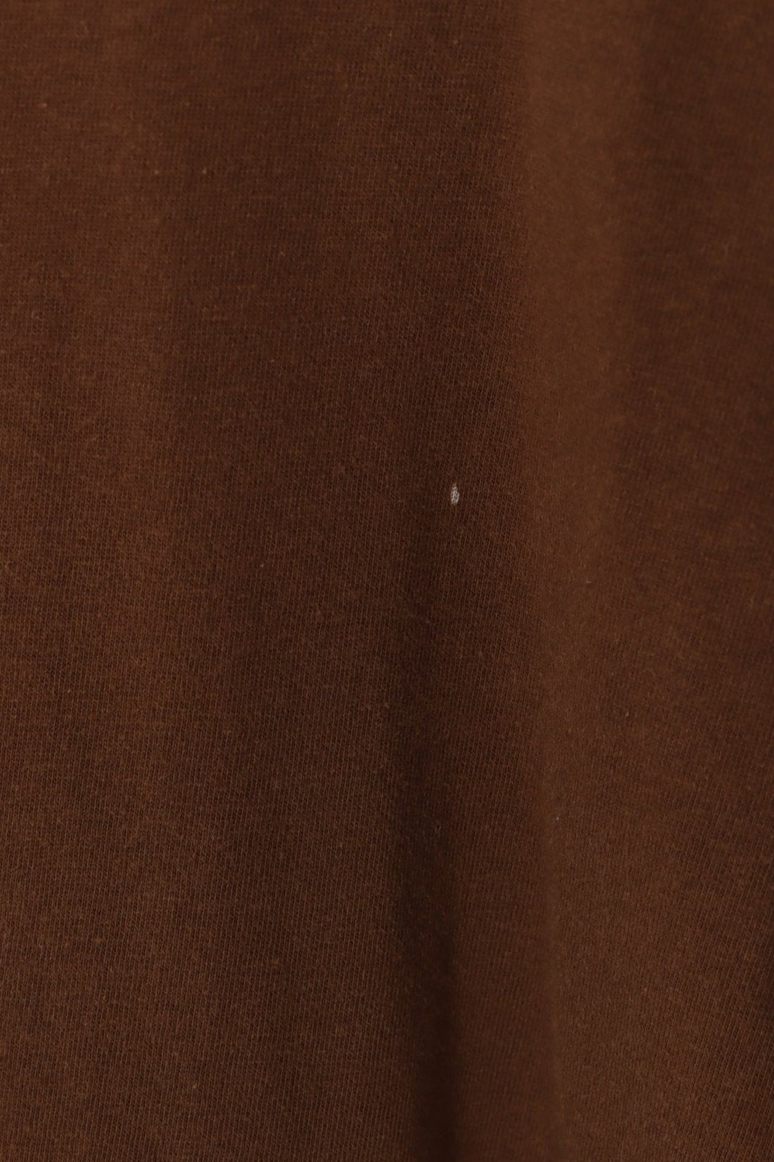 QUIKSILVER Spell Out Front Back Logo Brown Surfer T-Shirt (L)