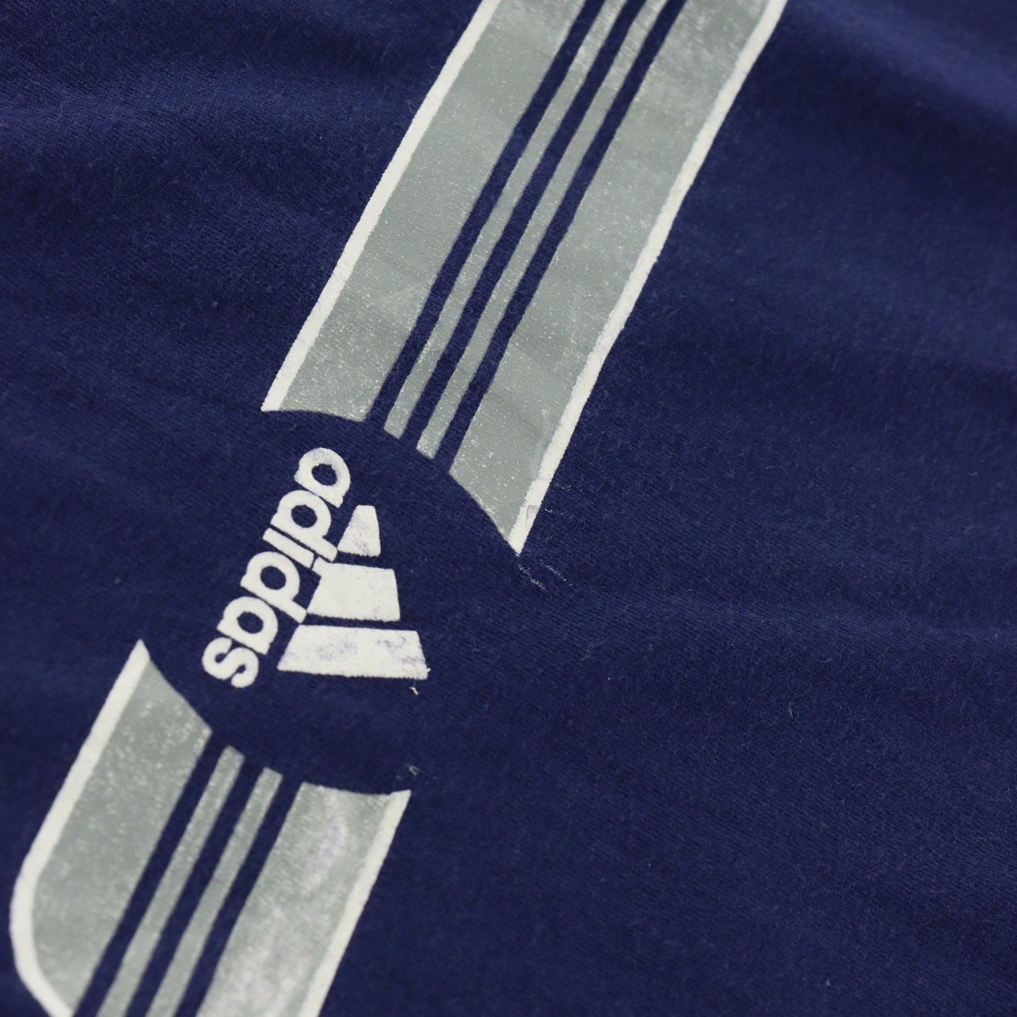 ADIDAS Blue & Grey Logo Graphic Classic Tshirt (M-L)
