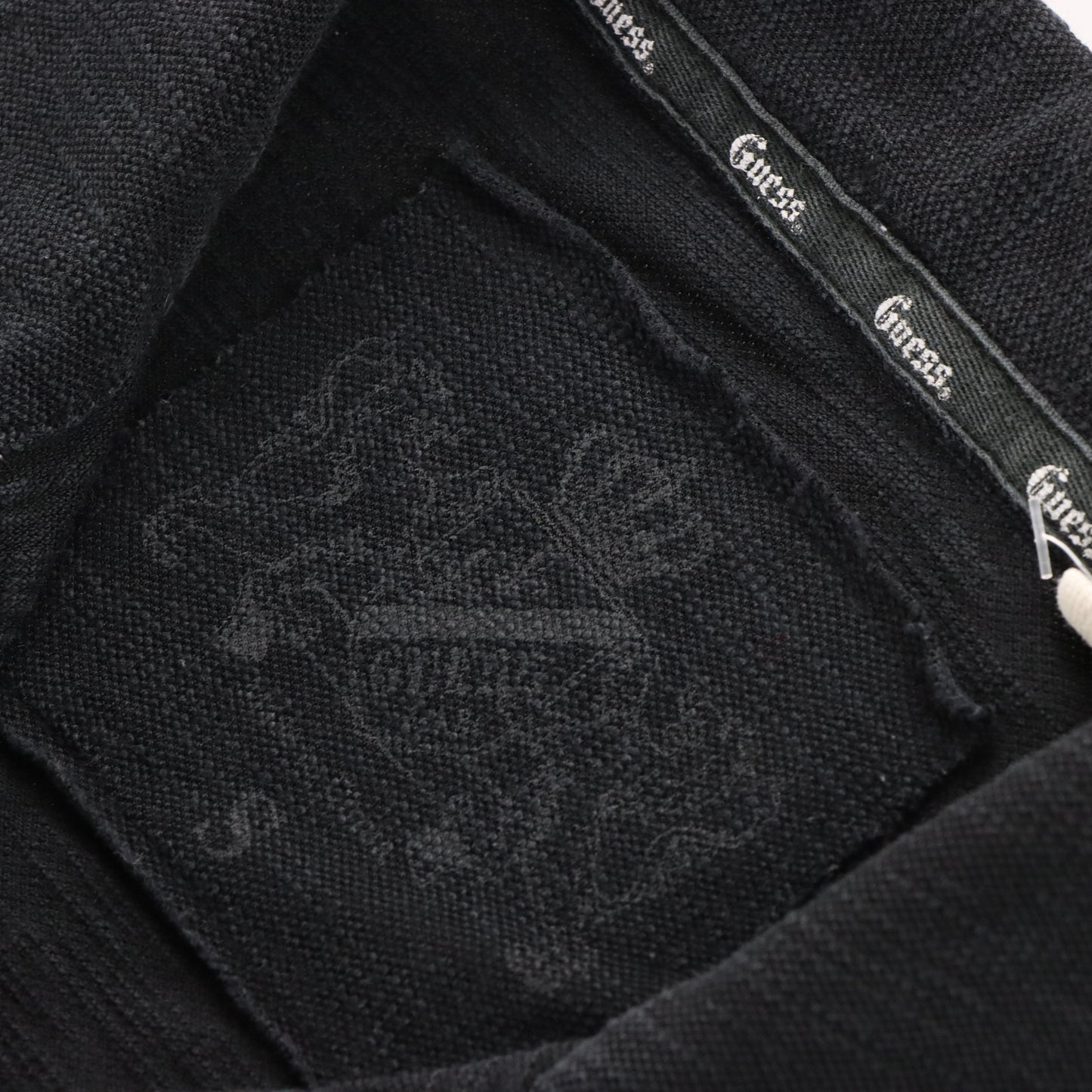 Vintage GUESS Y2K Black Grunge Polo Shirt T-Shirt *Aubs Vintage Sole Melbourne