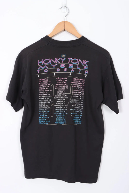 1992 George Jones 'Honky Tonk To Death' Music Tour Tee (L) Vintage Sole Melbourne
