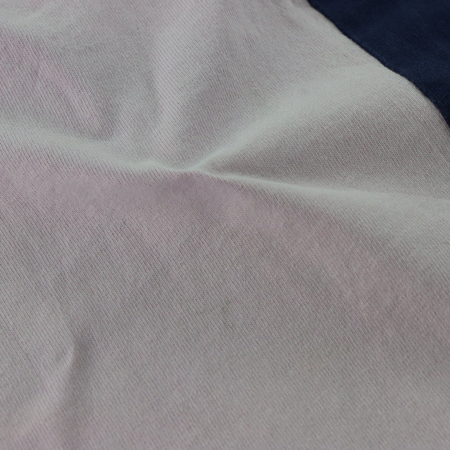 RALPH LAUREN POLO 'Custom Fit' Long-Sleeve Pink & Navy Blue Colour Block Rugby Jumper (XXL)