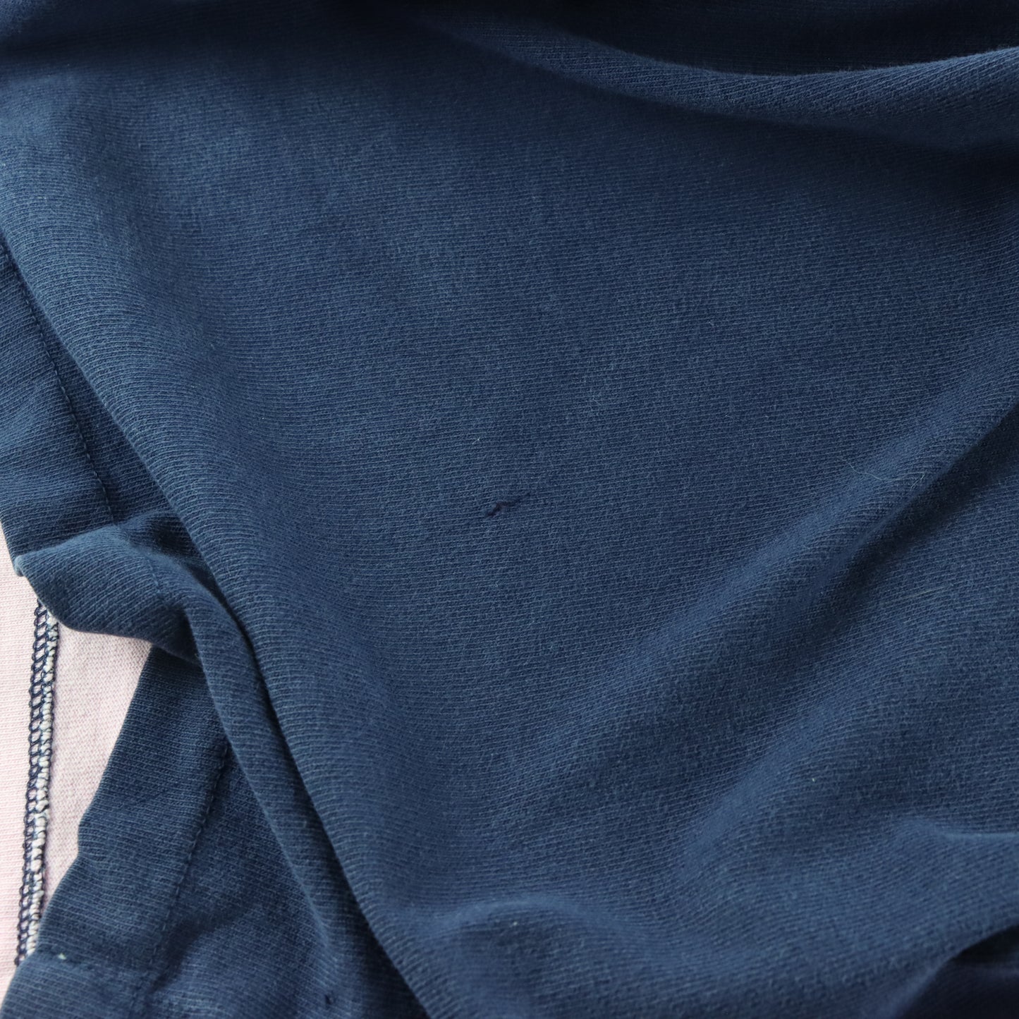RALPH LAUREN POLO 'Custom Fit' Long-Sleeve Pink & Navy Blue Colour Block Rugby Jumper (XXL)