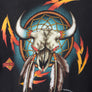 Vintage 1994 Easyrider Buffalo Skull Graphic Print T-Shirt (L-XL)
