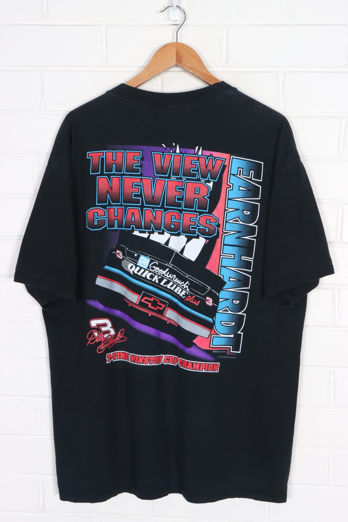 NASCAR 1996 Dale Earnhardt "Pushin To The Limit" T-Shirt USA Made(XXL)