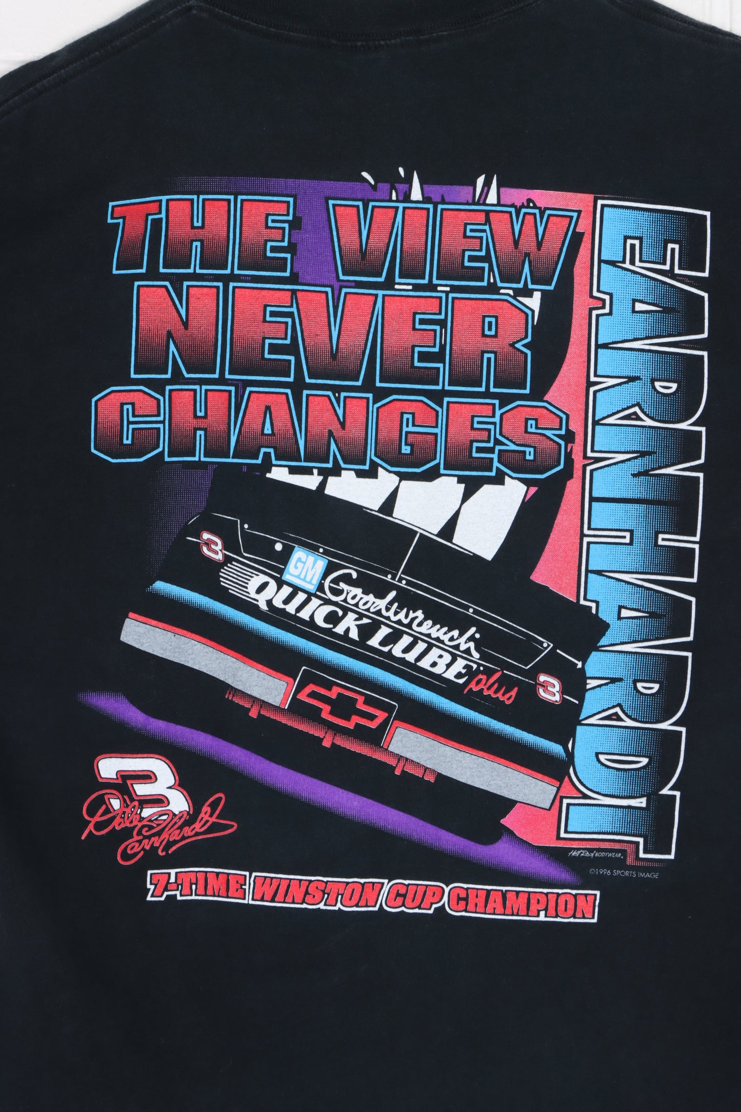 NASCAR 1996 Dale Earnhardt "Pushin To The Limit" T-Shirt USA Made(XXL)