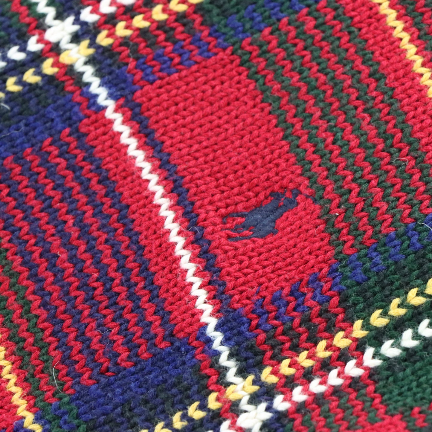 Vintage POLO RALPH LAUREN Red Tartan Knit Sweater (L) Vintage Sole Melbourne
