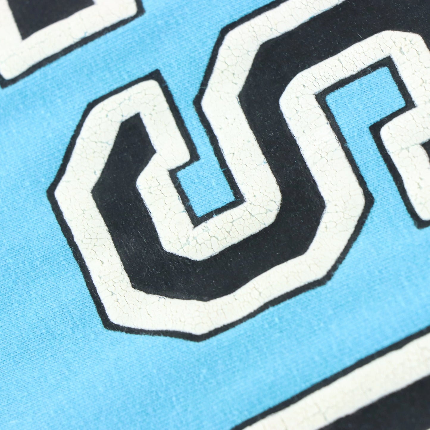 PROPERTY OF JESUS Religious USA Made Single Stitch Turquoise Tee (M-L) Vintage Sole Melbourne