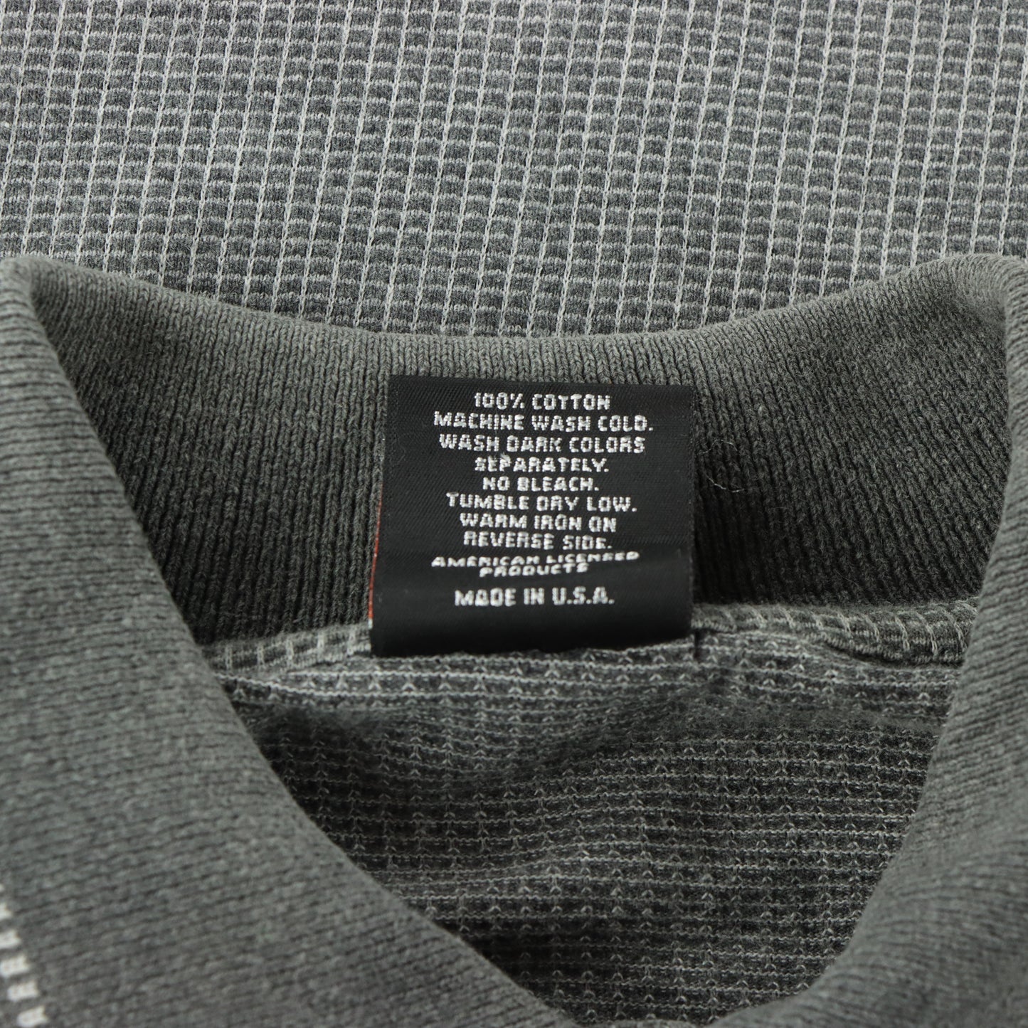 HARLEY DAVIDSON 'USA Made' Columbus Ohio Cotton Grey Polo Shirt (M)