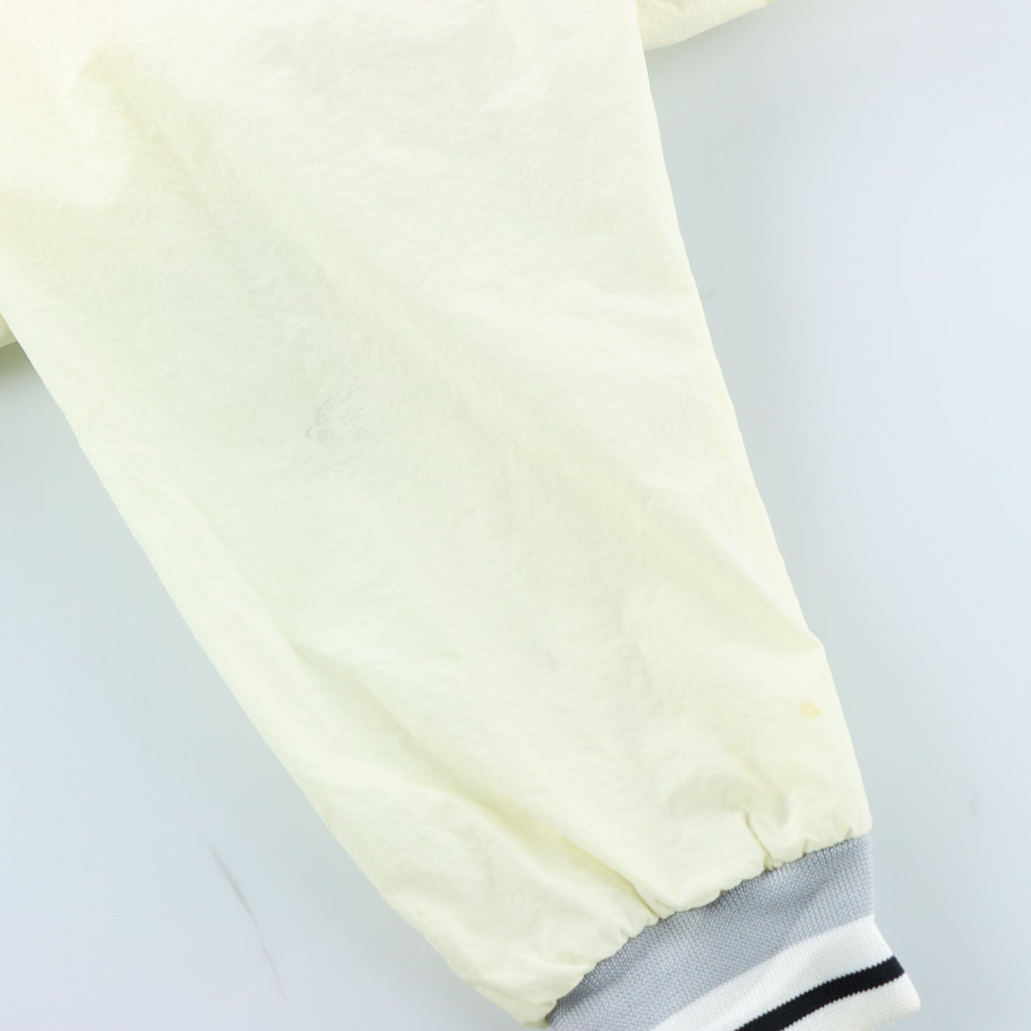 NIKE Large Embroidered 90s Swoosh White Lined Windbreaker Pullover (XL)
