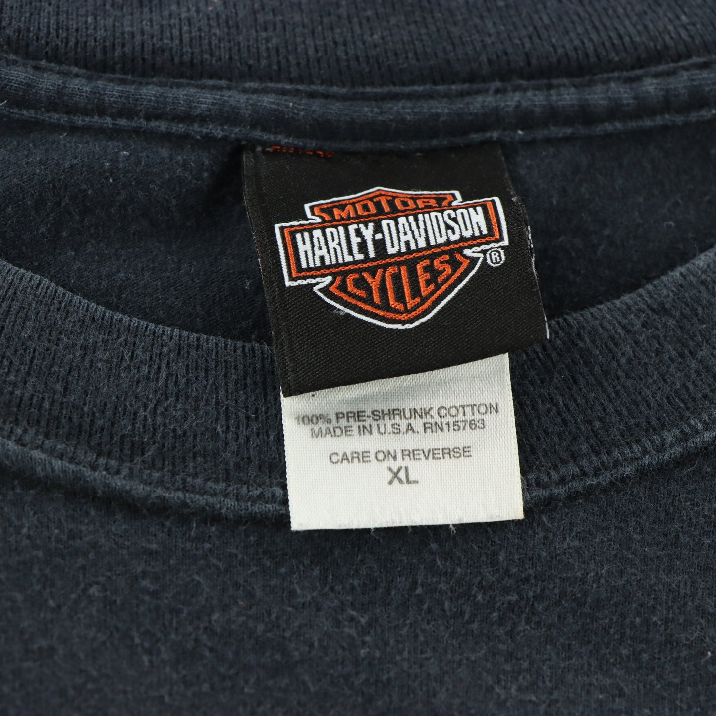 HARLEY DAVIDSON Flame Poker Motorcycle Graphic Long Sleeve T-Shirt (L-XL)