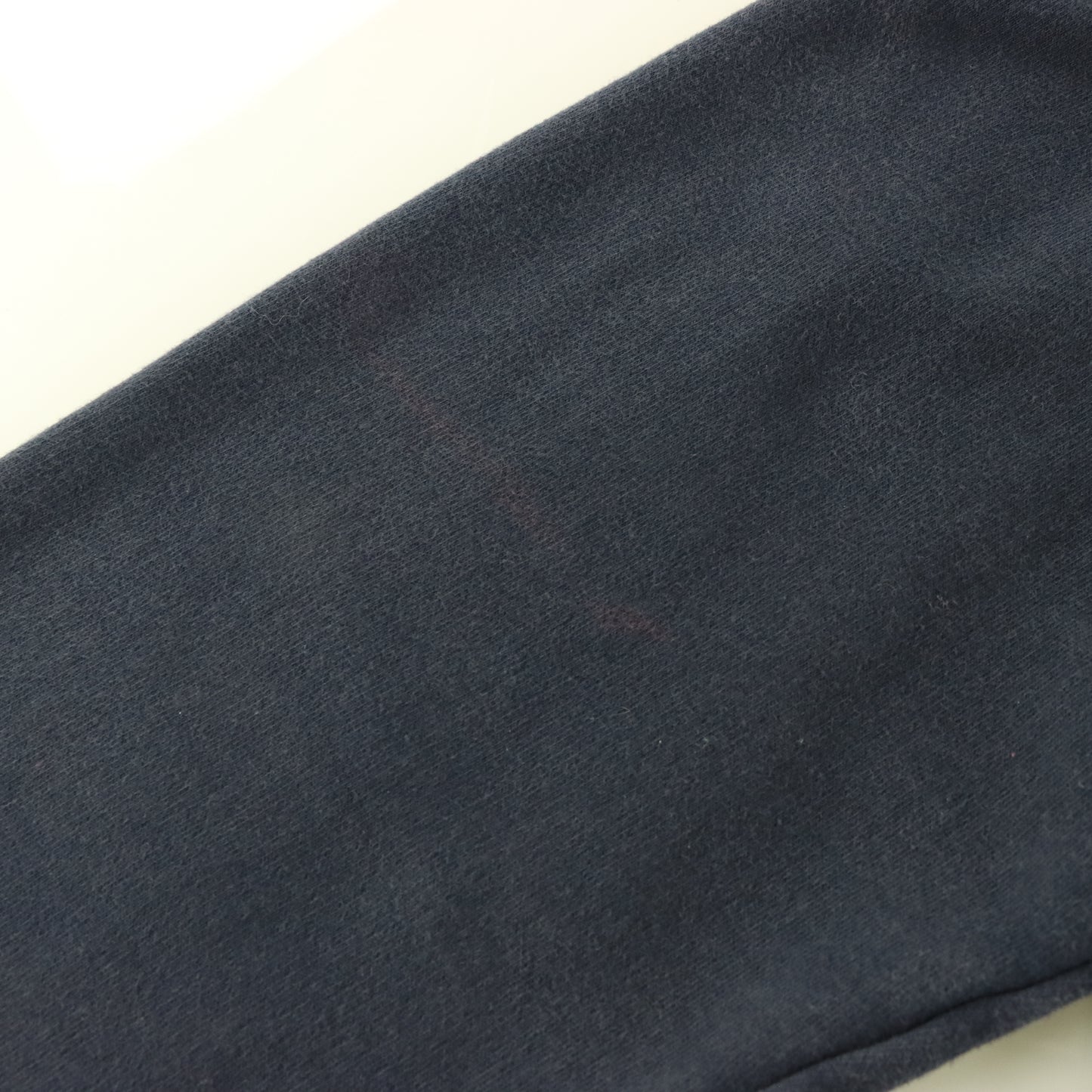 CHAPS Navy Blue & White Embroidered Logo Patch Full Zip Sweatshirt (L)