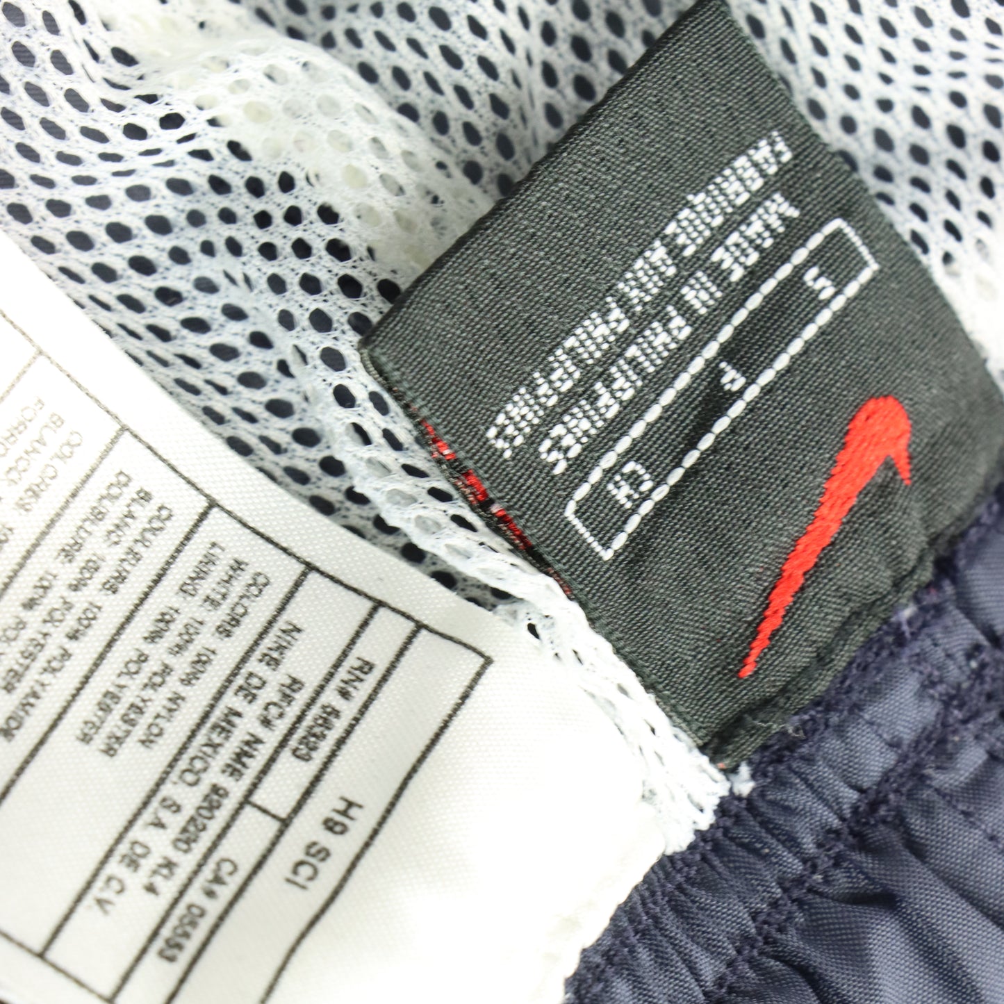 NIKE Embroidered Swoosh Logo Green & Navy Track Pants (S)
