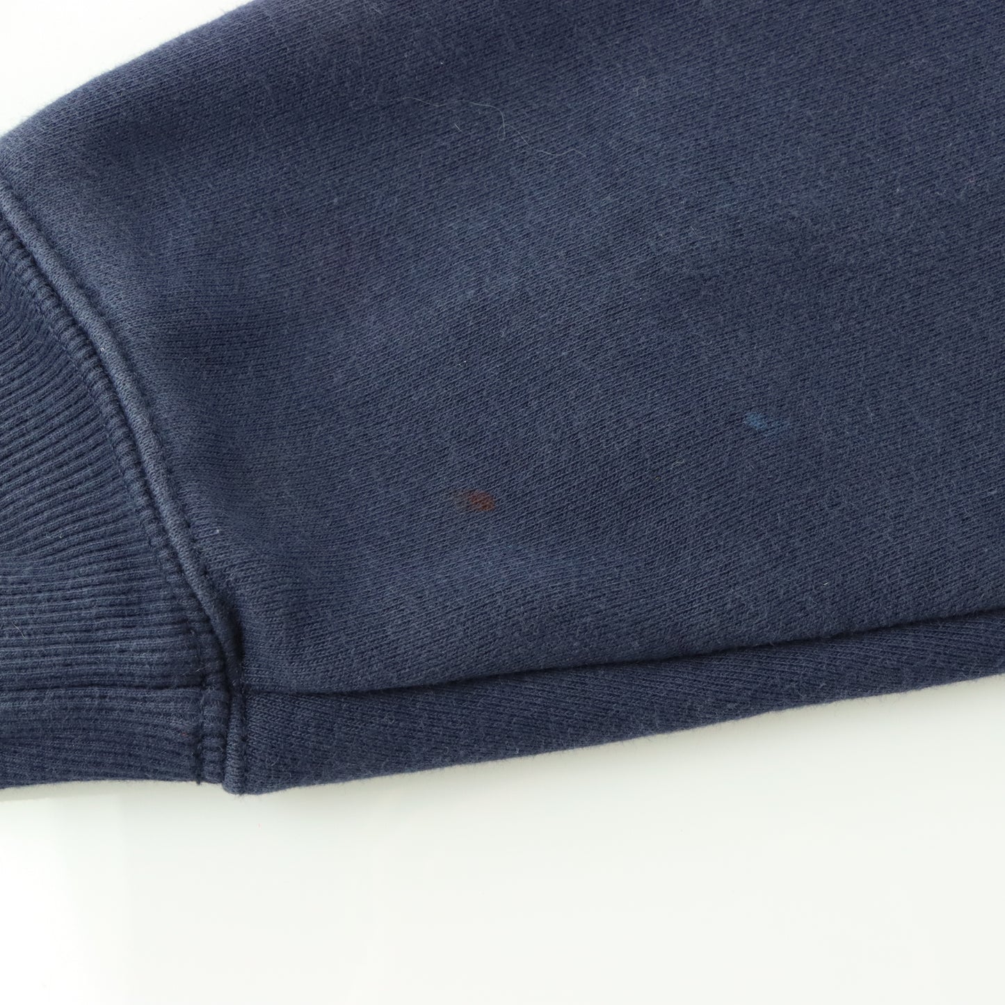 CARHARTT Navy Blue Embroidered Logo Full Zip Hoodie Sweatshirt (M)