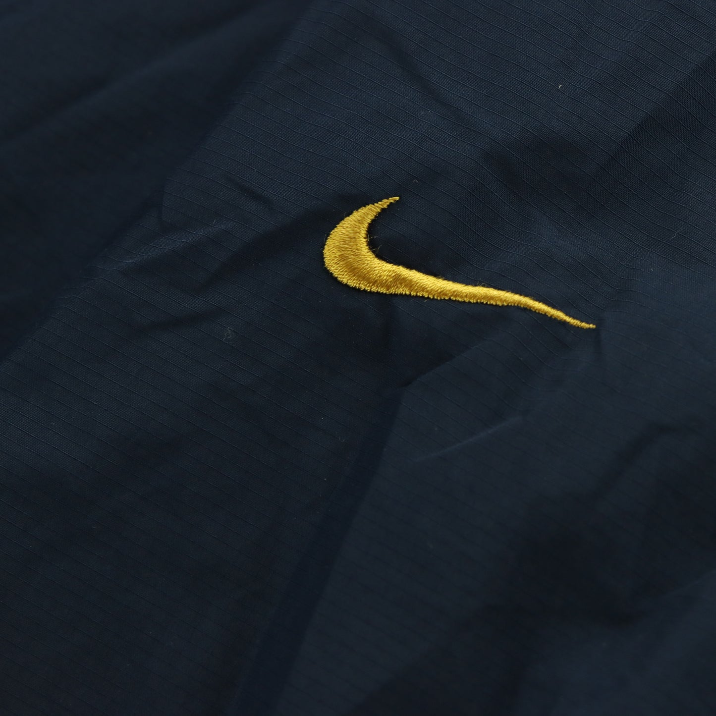 NIKE Embroidered Swoosh Logo Navy & Yellow Track Pants (M)