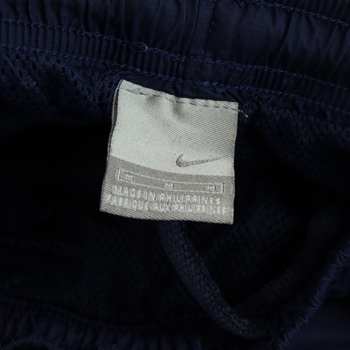 NIKE Embroidered Swoosh Logo Navy & Yellow Track Pants (M)