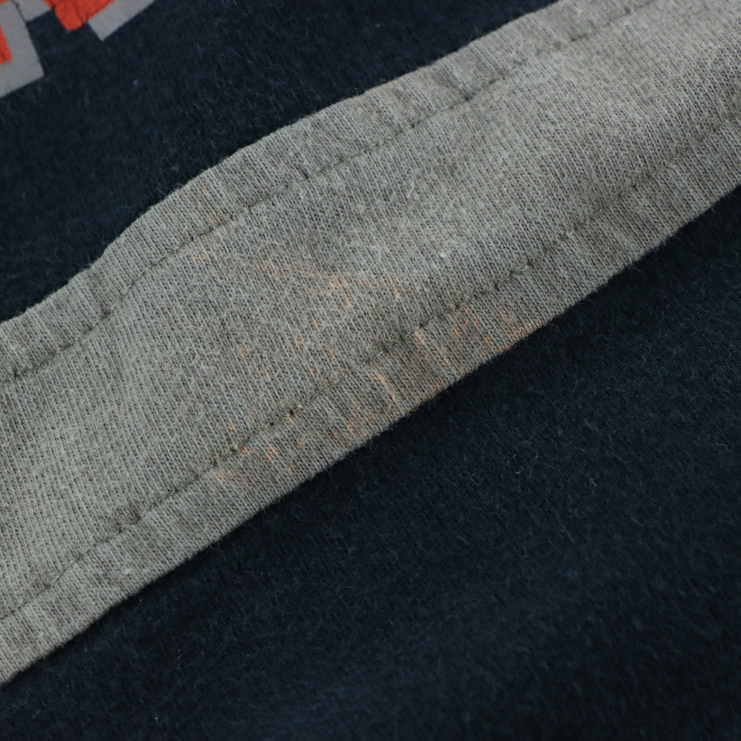 HARLEY DAVIDSON "Pre-Lux Motorcycle Oil' Taupe & Black Double Sided Long Sleeve T-Shirt (L)
