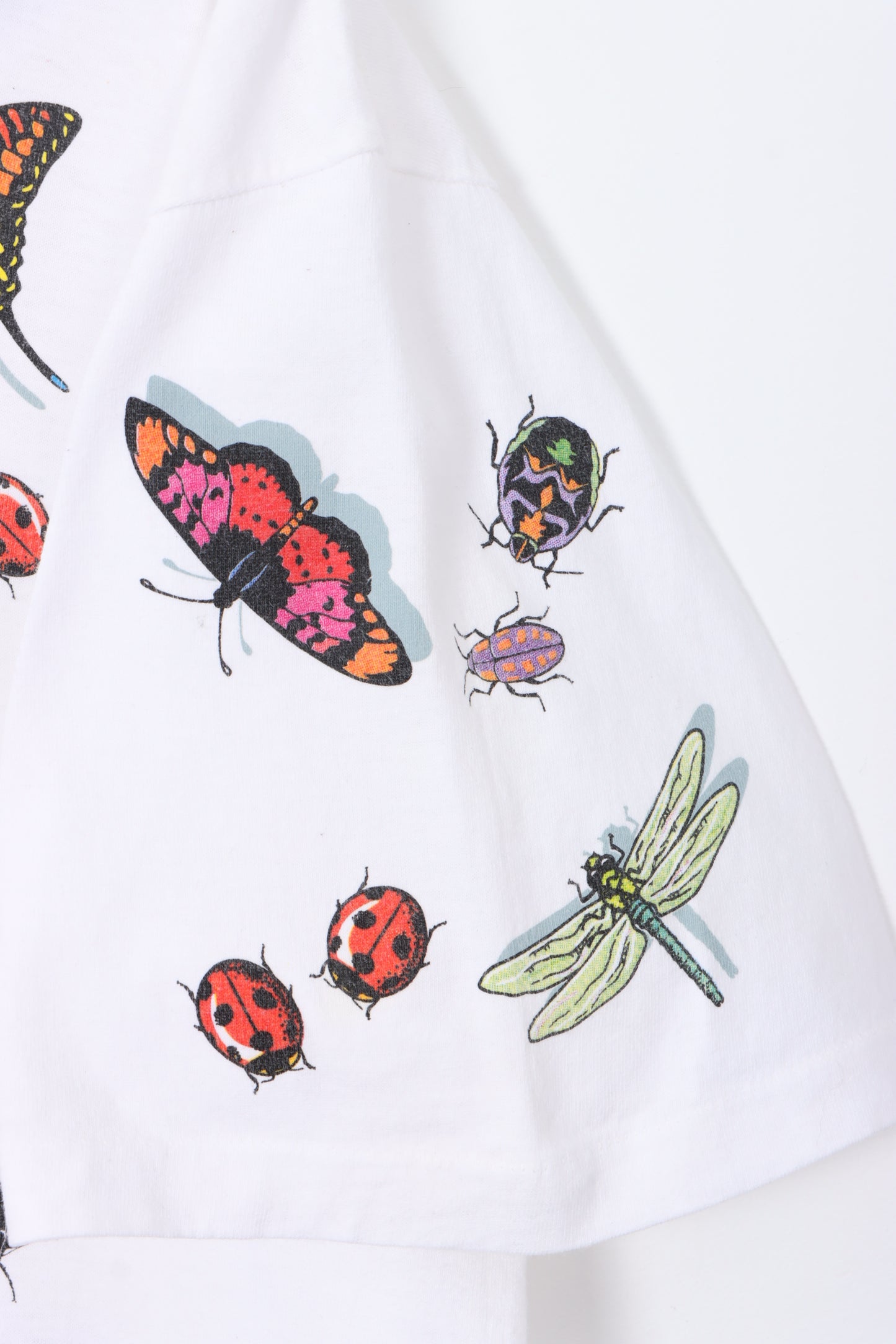 Dan Gilbert 90s All Over Insects Bugs Single Stitch T-Shirt USA Made (XL)