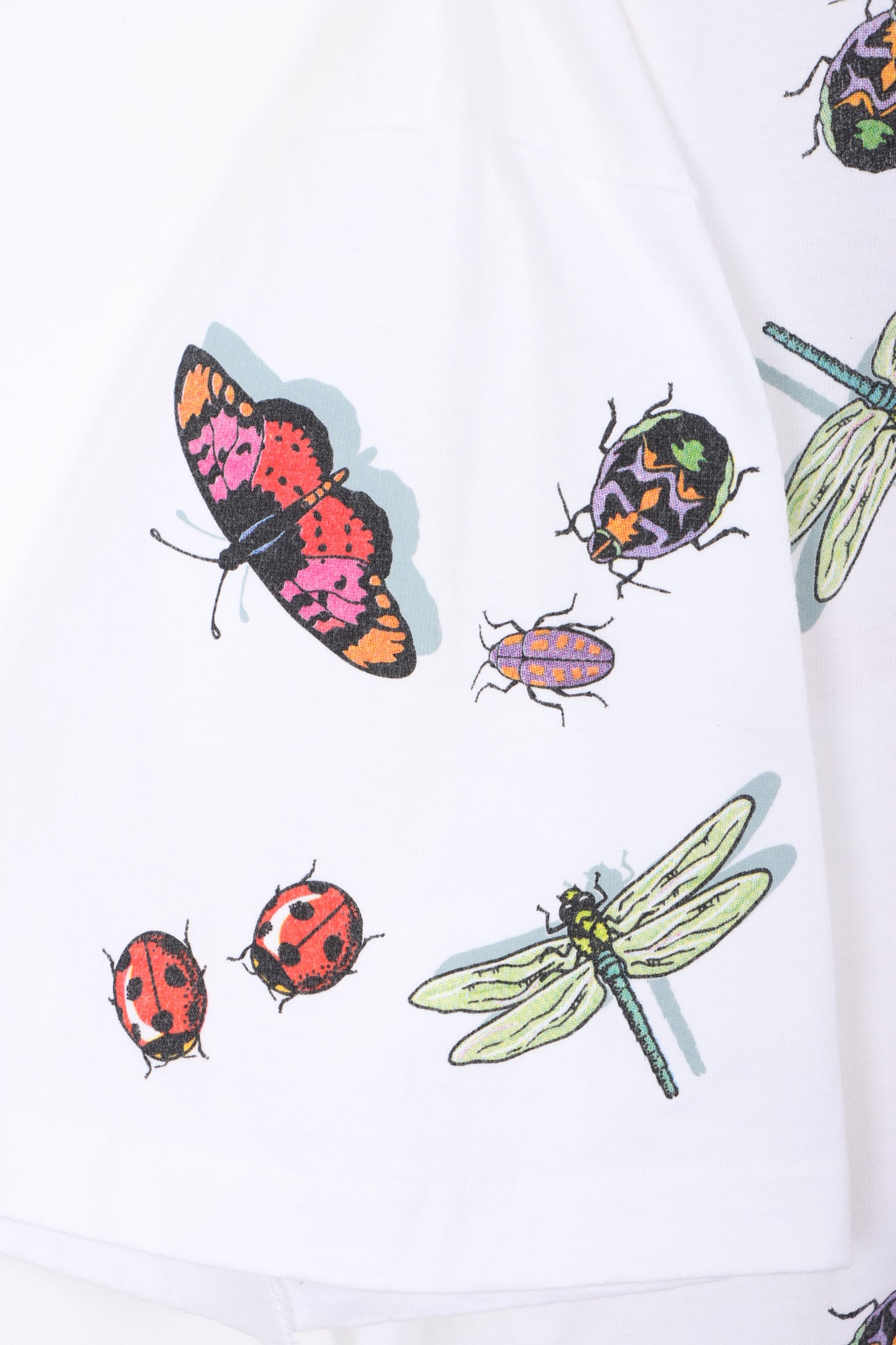 Dan Gilbert 90s All Over Insects Bugs Single Stitch T-Shirt USA Made (XL)