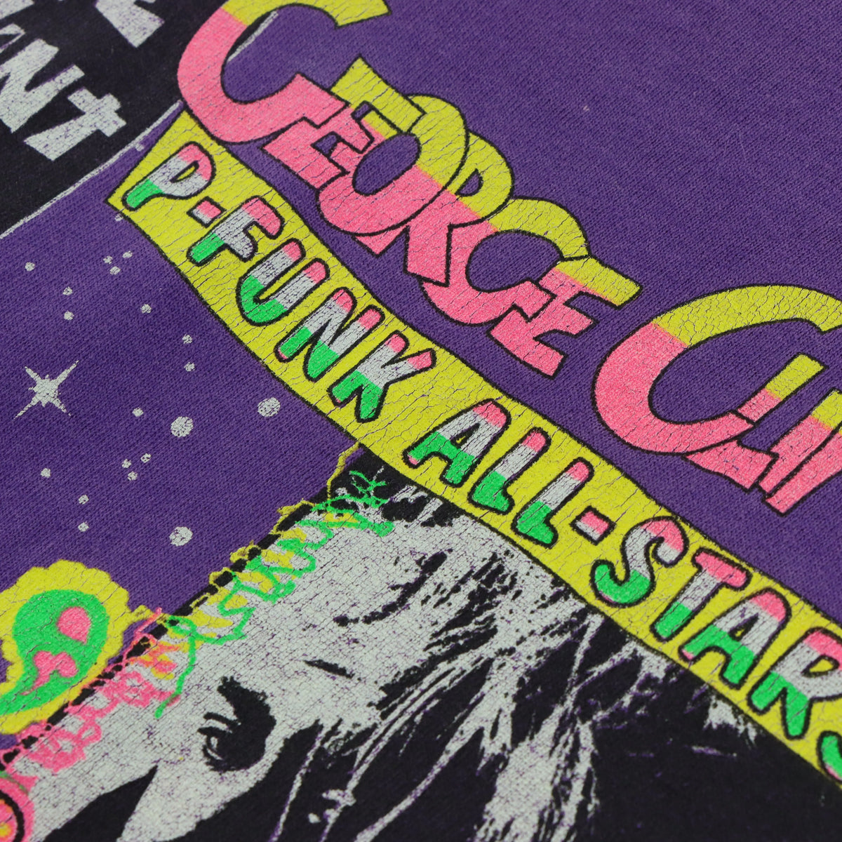 George Clinton P-Funk All-Stars Tour 1993 Single Stitch Purple Tee USA Made (XL) - Vintage Sole Melbourne