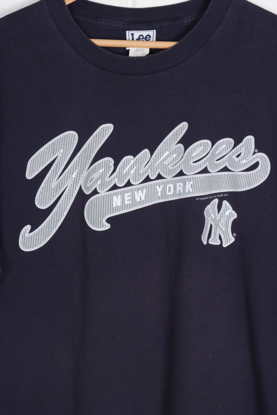 LEE Yankees New York MLB Baseball Navy T-Shirt (L)