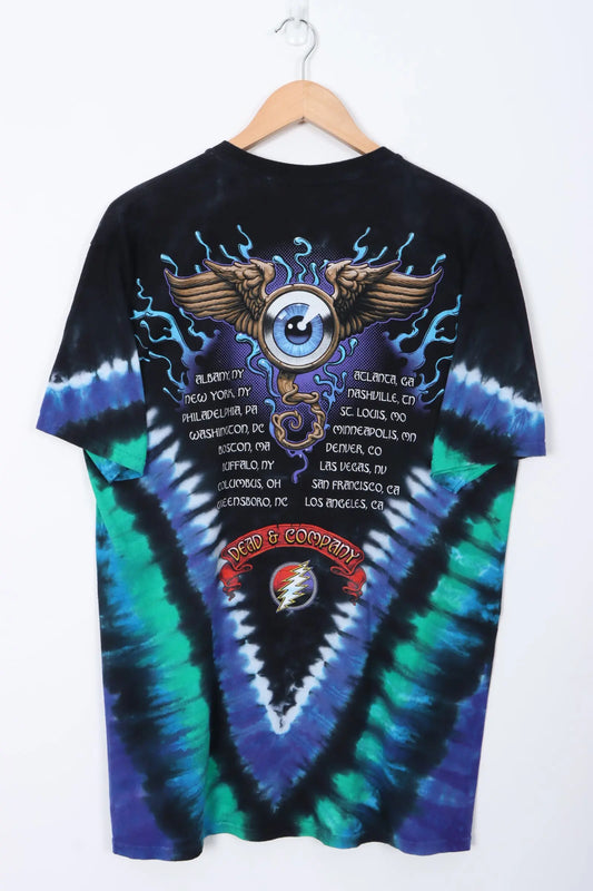 Grateful Dead & Company 2015 Tour LIQUID BLUE Tie Dye T-Shirt (L) Vintage Sole Melbourne