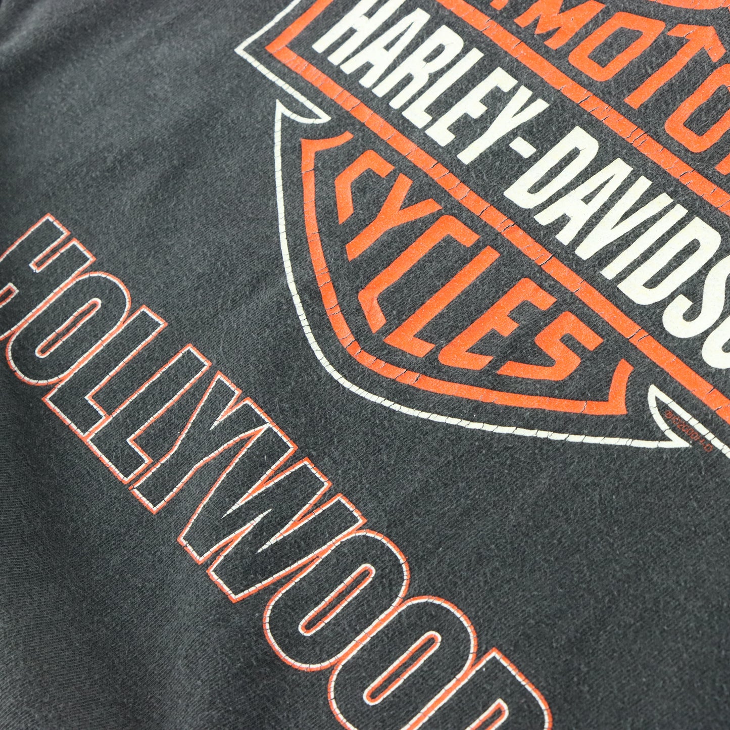 HARLEY DAVIDSON Hollywood Art Deco Graphic Double Sided TShirt USA Made (XXXL)