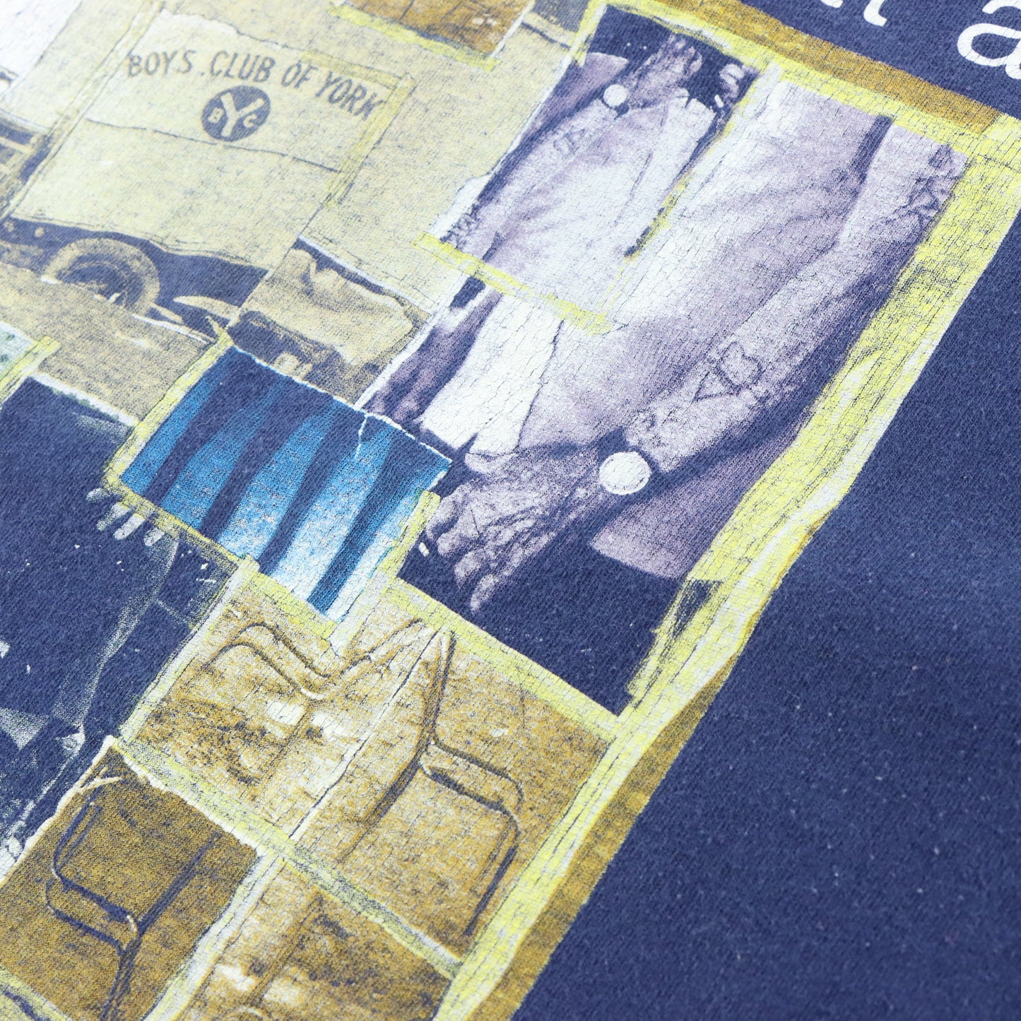Vintage 1994 Live 'Straight Outta York' Tour USA Made BROCKUM Navy Blue Band Tee (L-XL)